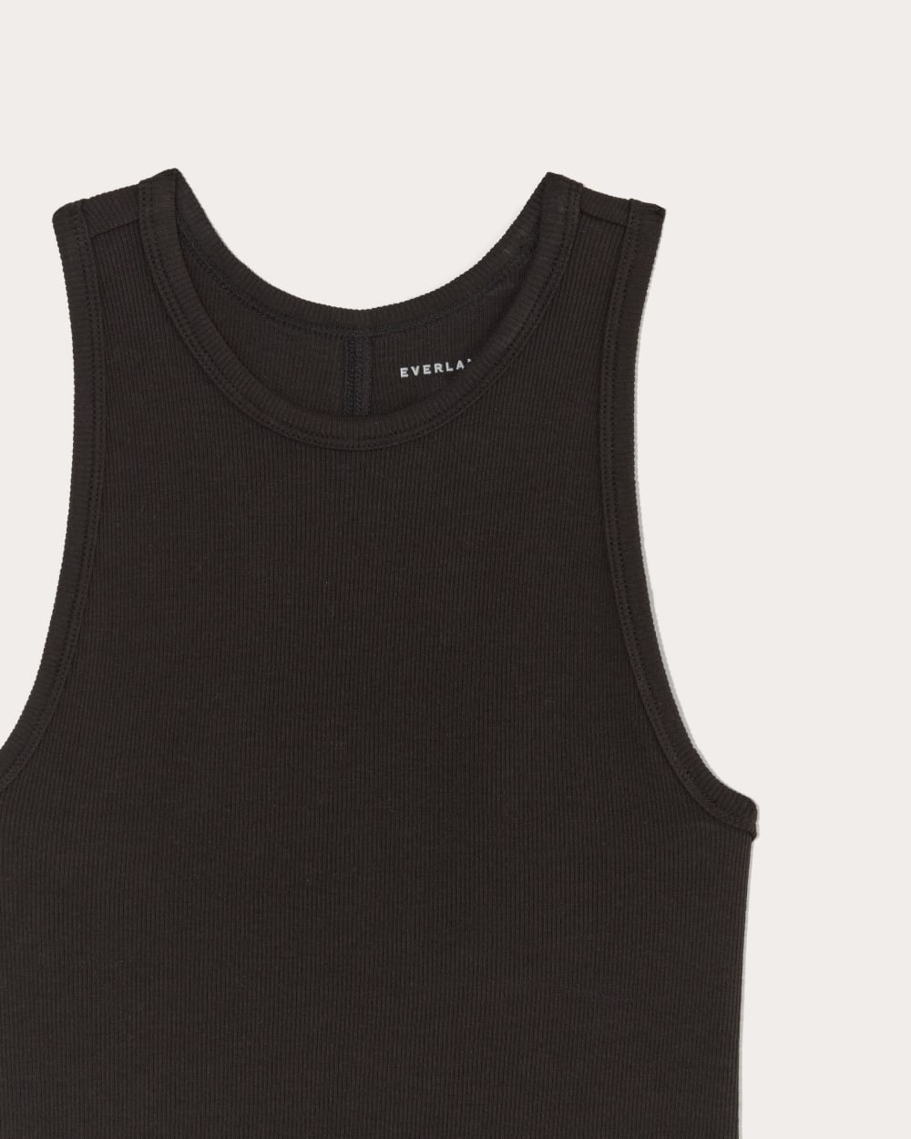 The Luxe Rib Racerback Tank | Black – Everlane