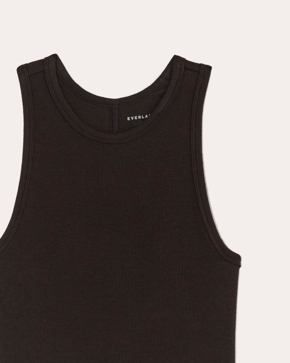 The Luxe Rib Racerback Tank | Black – Everlane