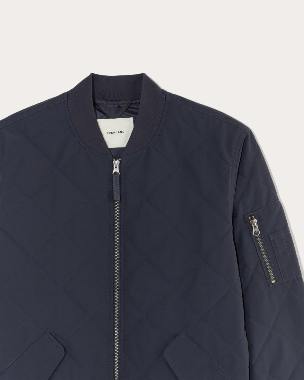 The Quilted Bomber | Navy – Everlane