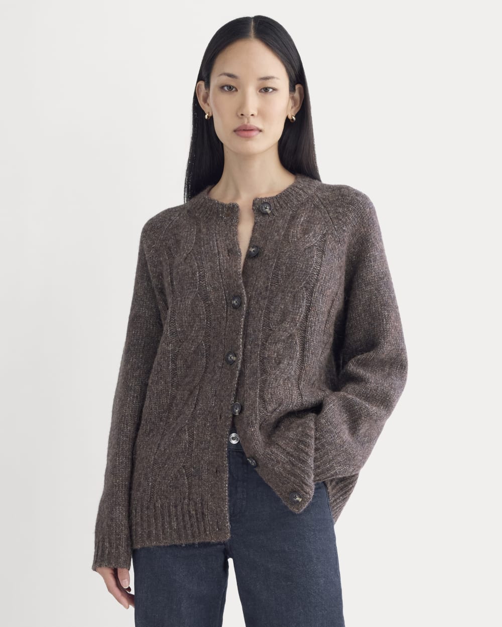 womens-cloud-cable-cardigan-heathered-burgundy | primary