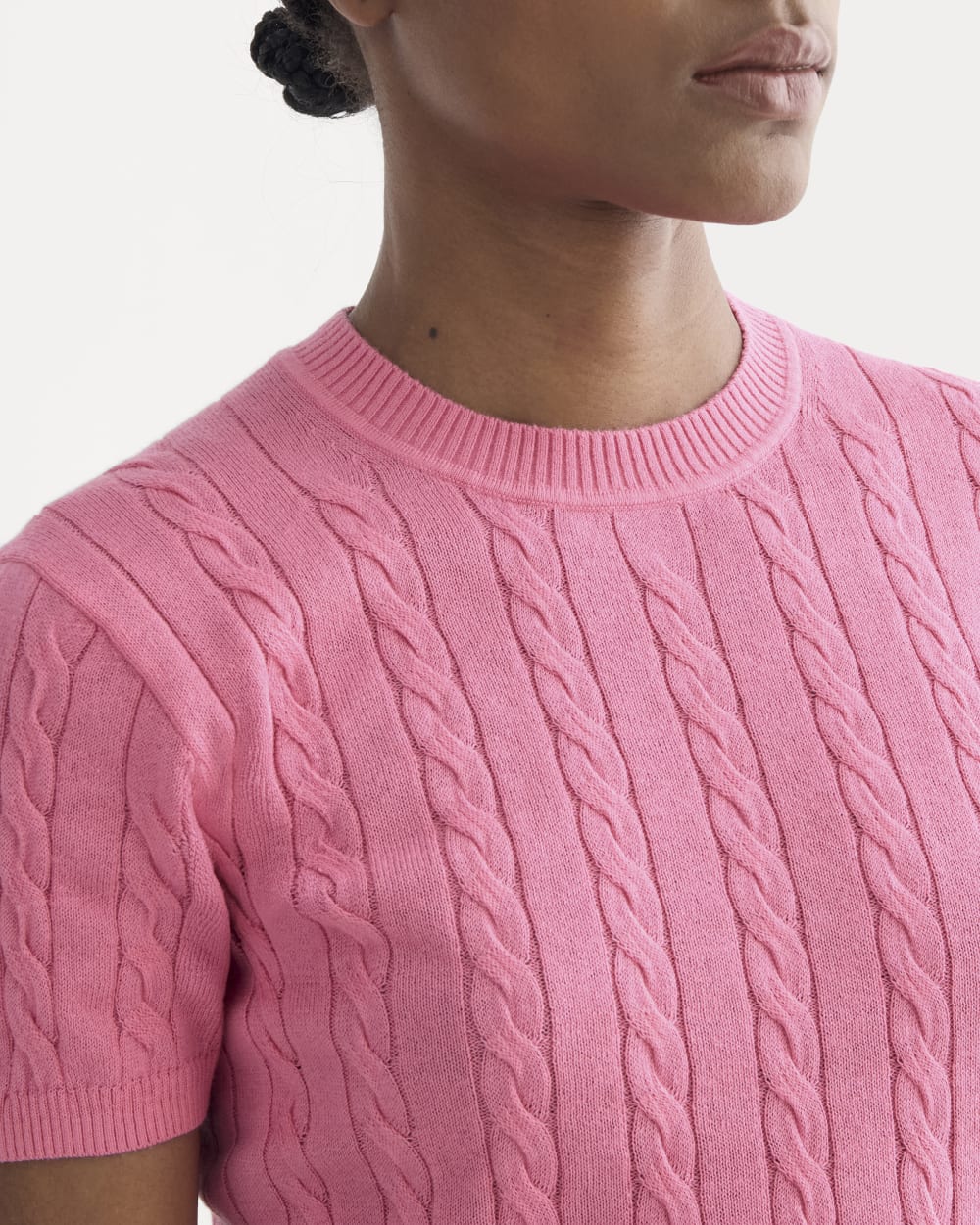 The Cable Crew in Cotton Cashmere | Deep Pink – Everlane