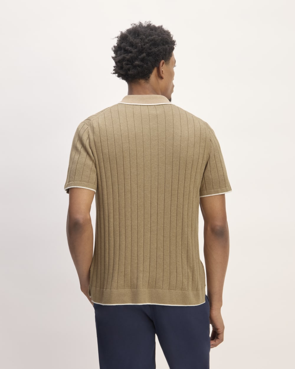 The No-Sweat Button-Down Polo | Dark Heathered Camel – Everlane