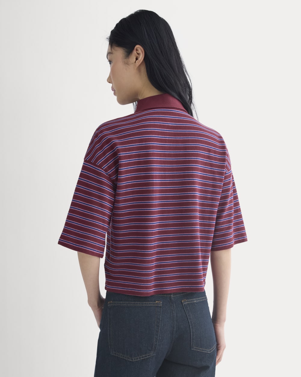 womens-pique-boxy-polo-pomegranate-rose-blue