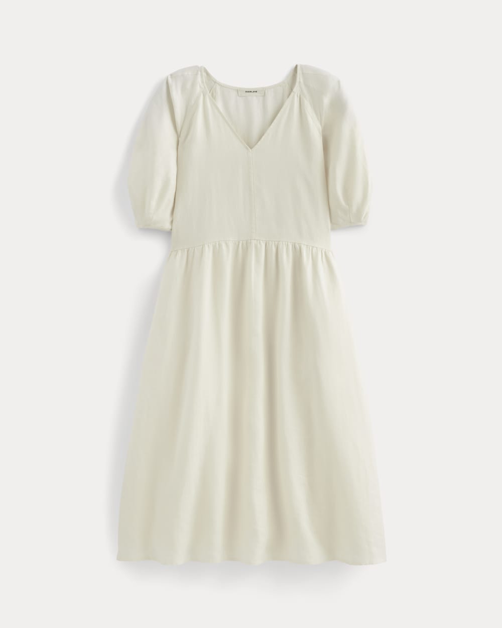 The Linen Oversized Puff-Sleeve Dress | Bone Everlane The Linen Oversized Puff-Sleeve Dress | Bone Everlane