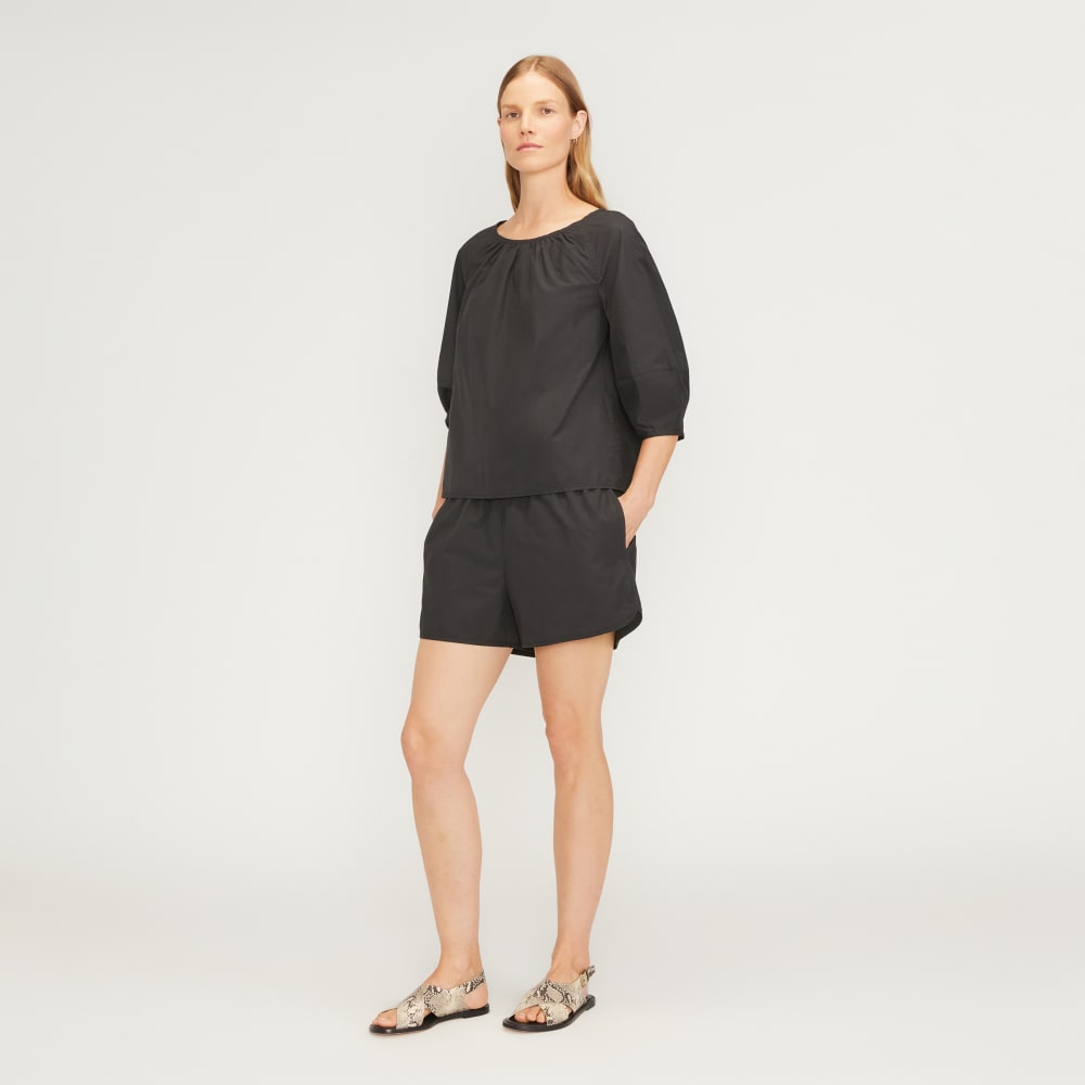 womens-poplin-scoop-neck-top-black