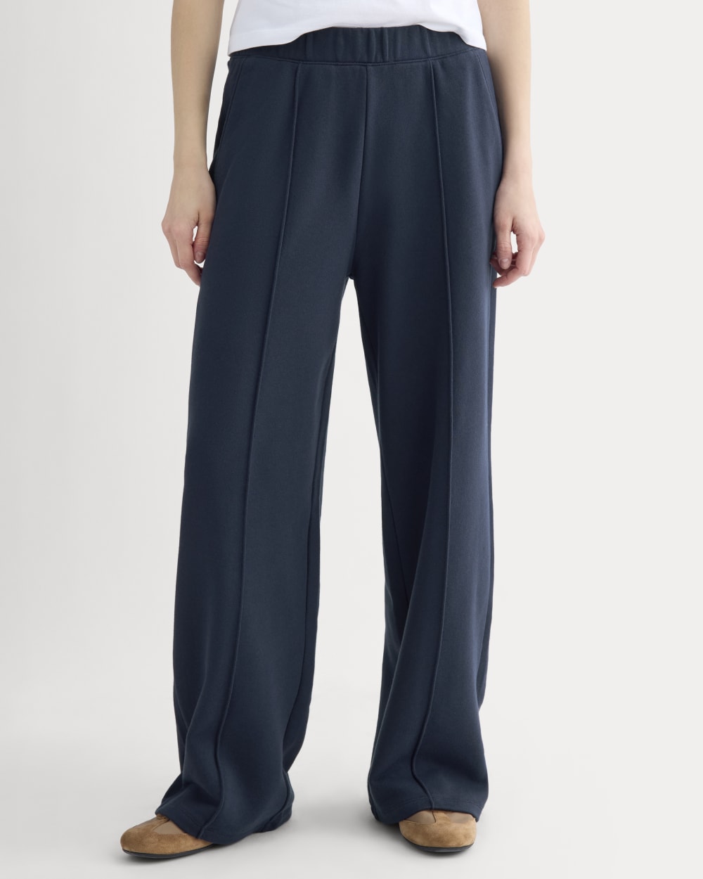 パンツ The Closet V Alone Again Wonderful World Lightweight Terry Pintuck Sweatpant | Navy – Everlane