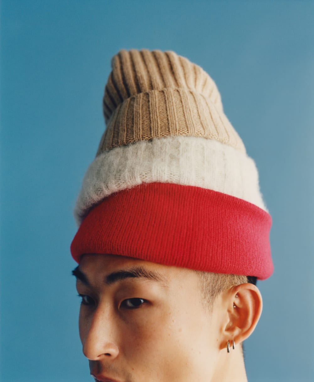 帽子 onedayapartment merino wool beanie Delaine Merino Wool Beanie for Men | Devium USA