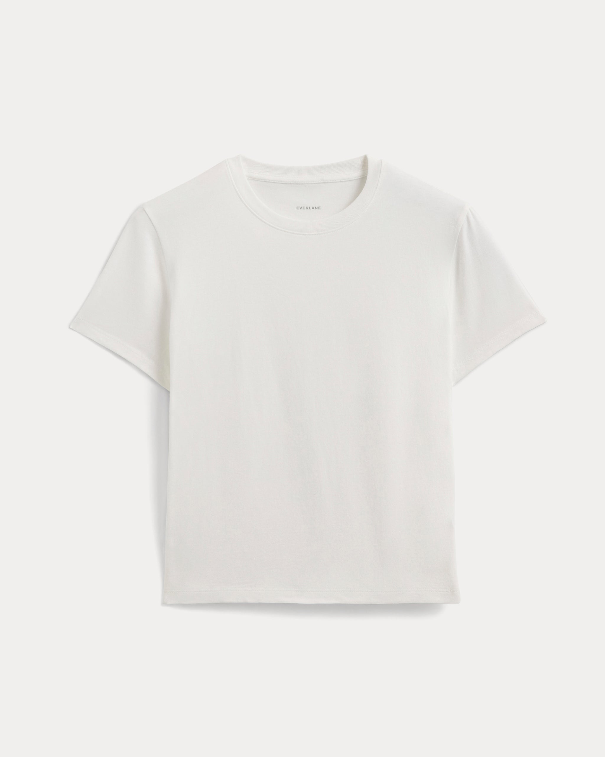 The Box-Cut Tee in Essential Cotton | White | No Pocket