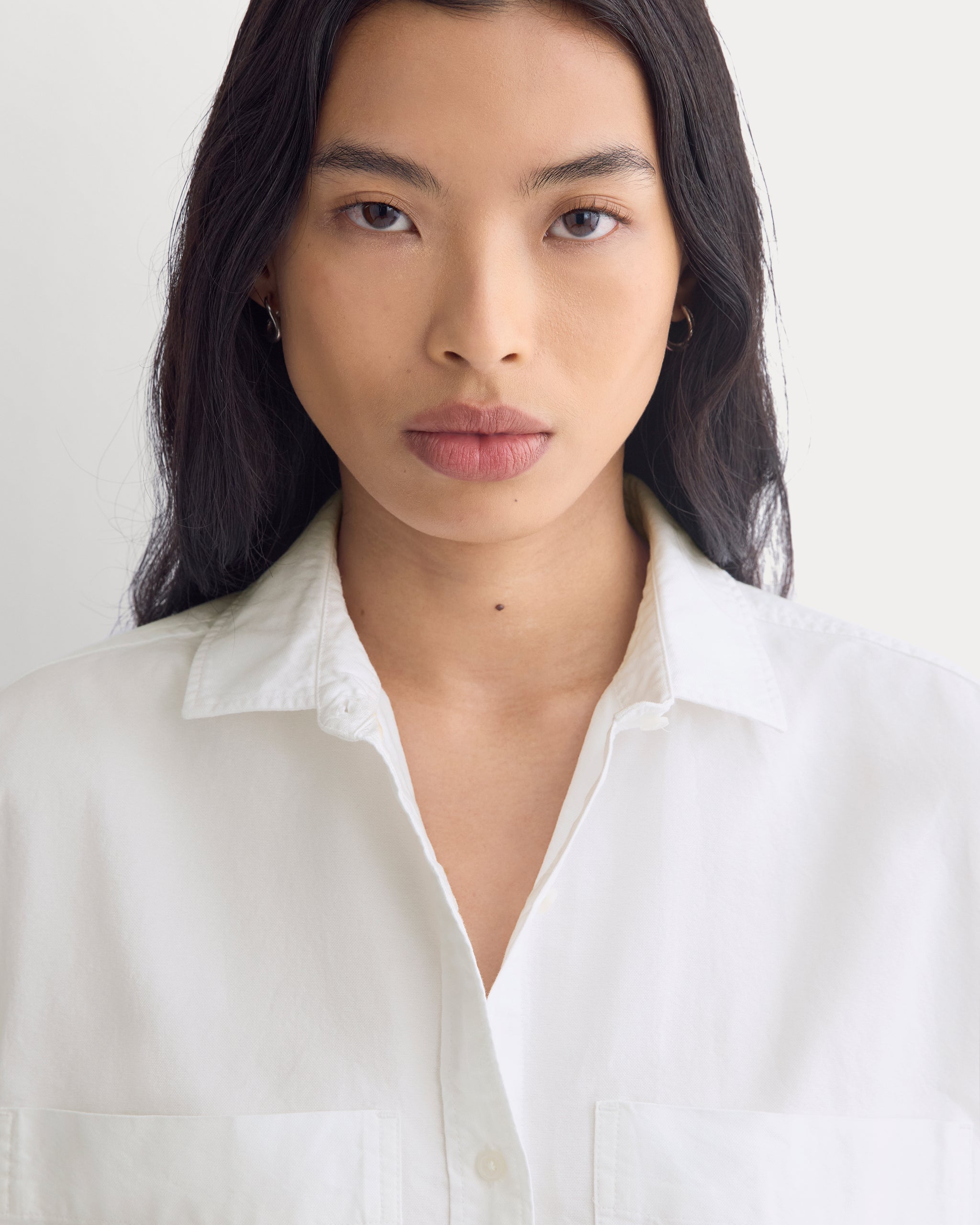 The Boxy Oxford | White
