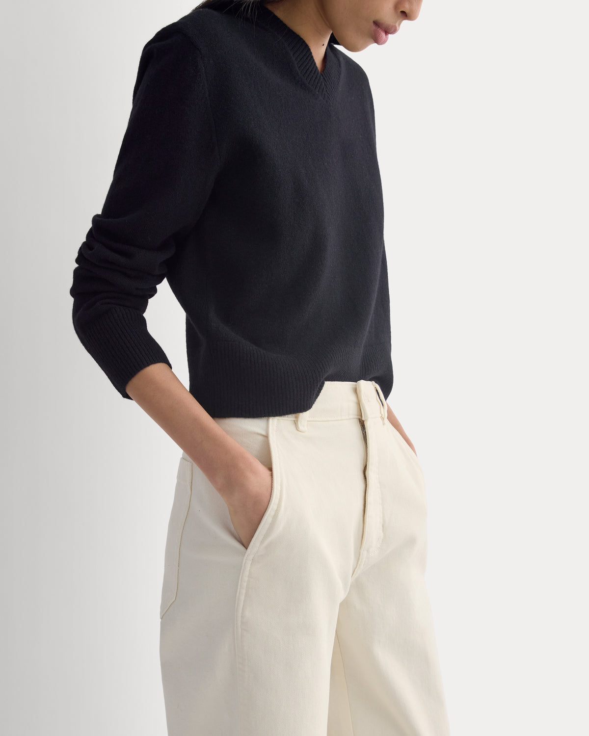 The Utility Barrel Pant | Bone | Regular