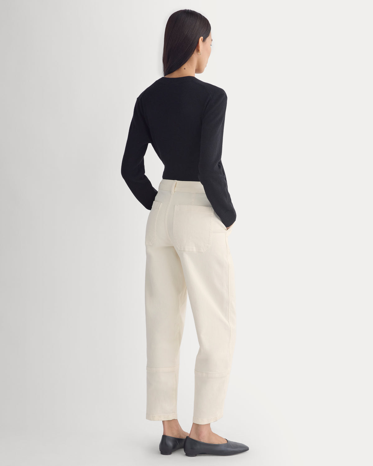The Utility Barrel Pant | Bone | Regular