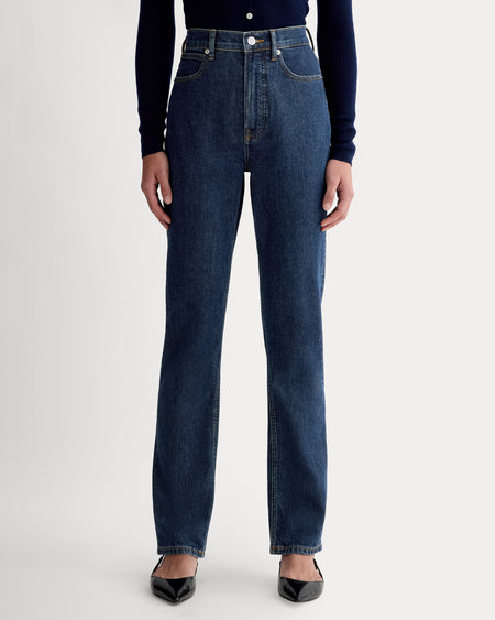Everlane The straight leg crop jeans in black