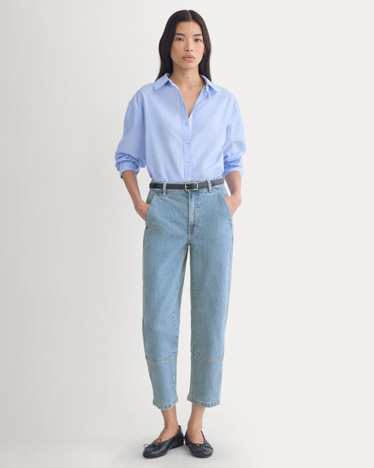 The Utility Barrel Pant | Light Indigo | Regular