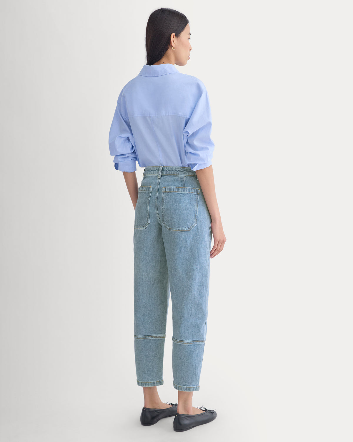 The Utility Barrel Pant | Light Indigo | Regular