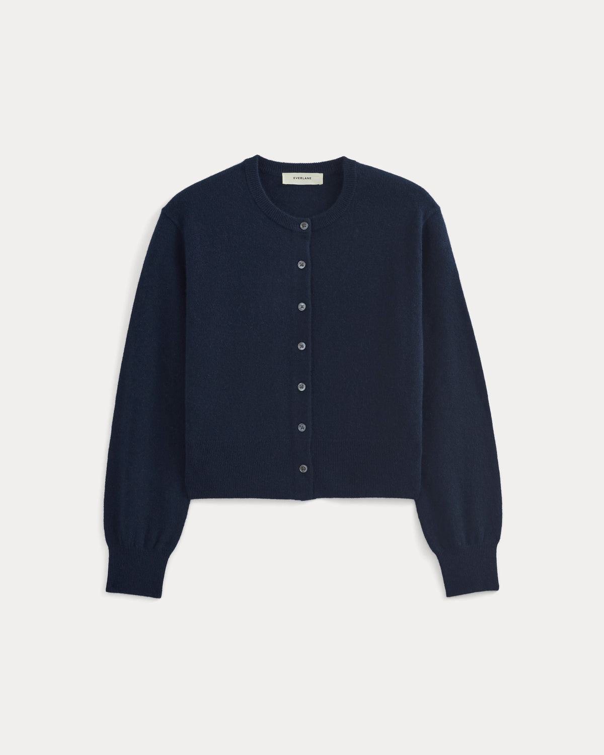 Cashmere Cropped Cardigan | Navy