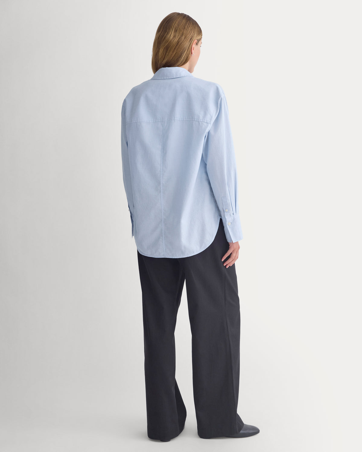 Everyday Shirt in Silky Cotton | Light Blue