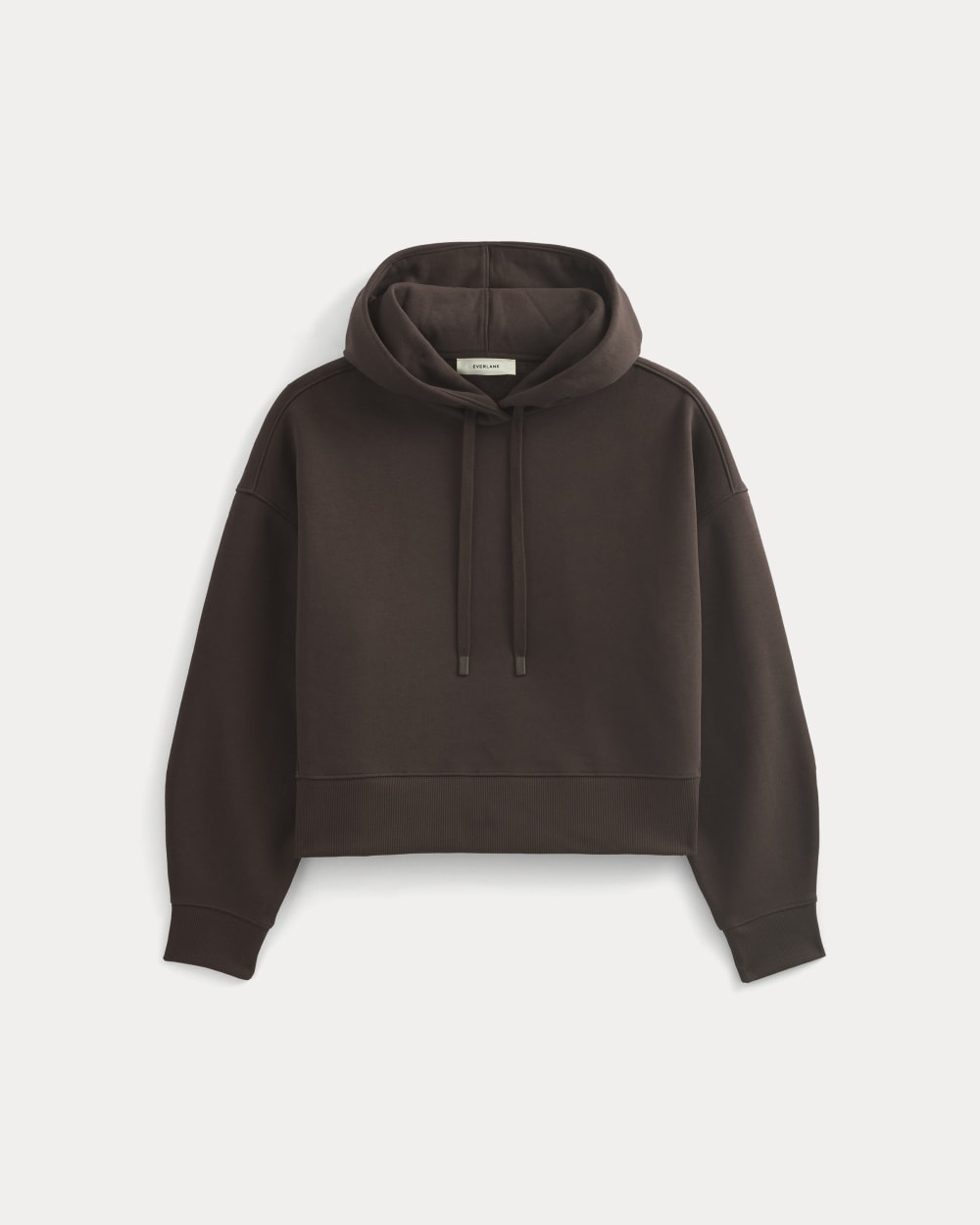 Cropped Luxe Fleece Hoodie | Dark Chocolate – Everlane