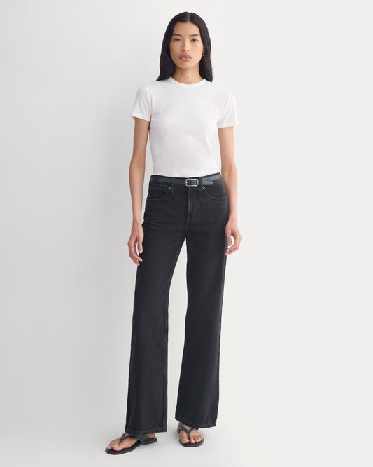 Relaxed Mid-Rise Bootcut Jean | Black