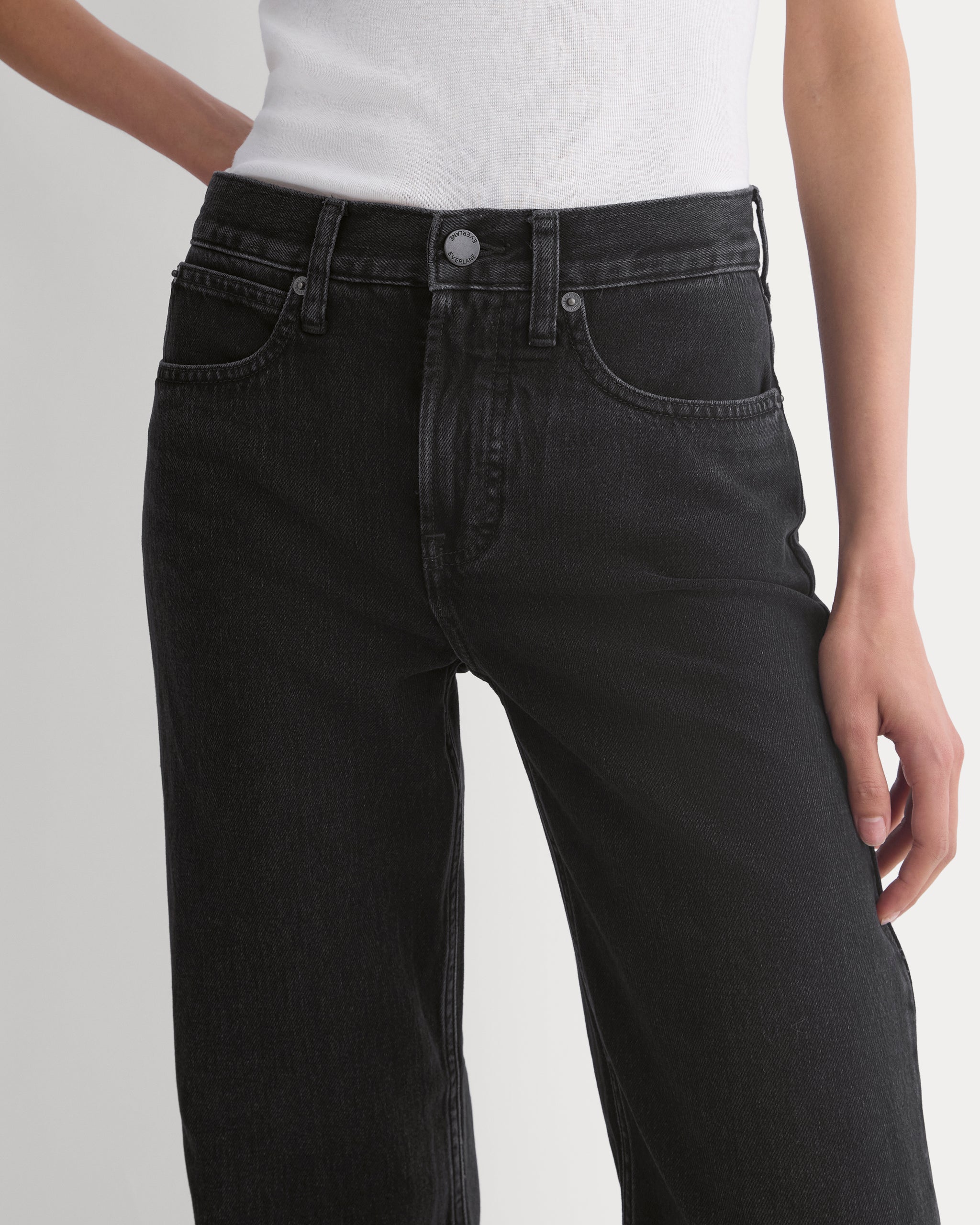Relaxed Mid-Rise Bootcut Jean | Black