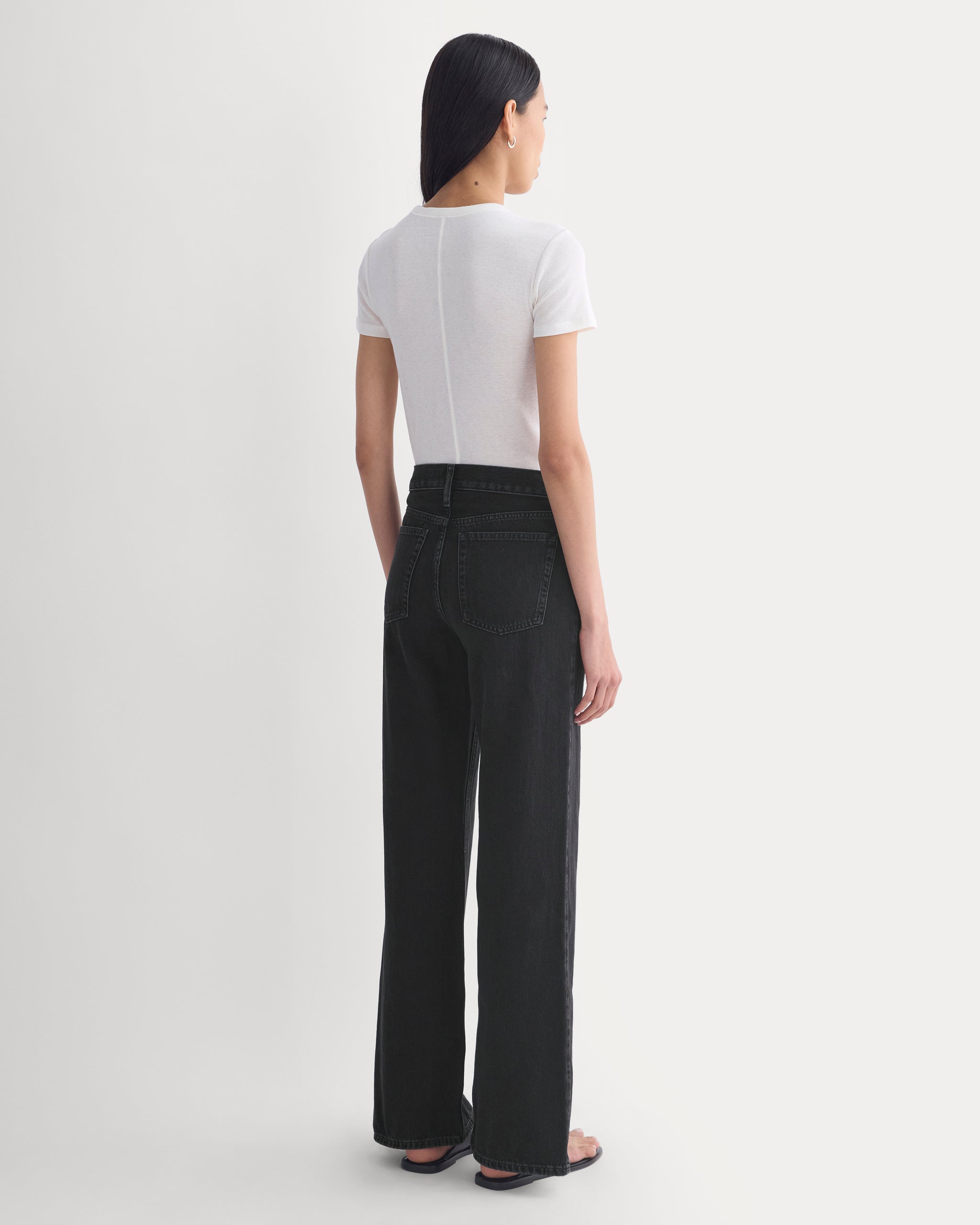 Relaxed Mid-Rise Bootcut Jean | Black