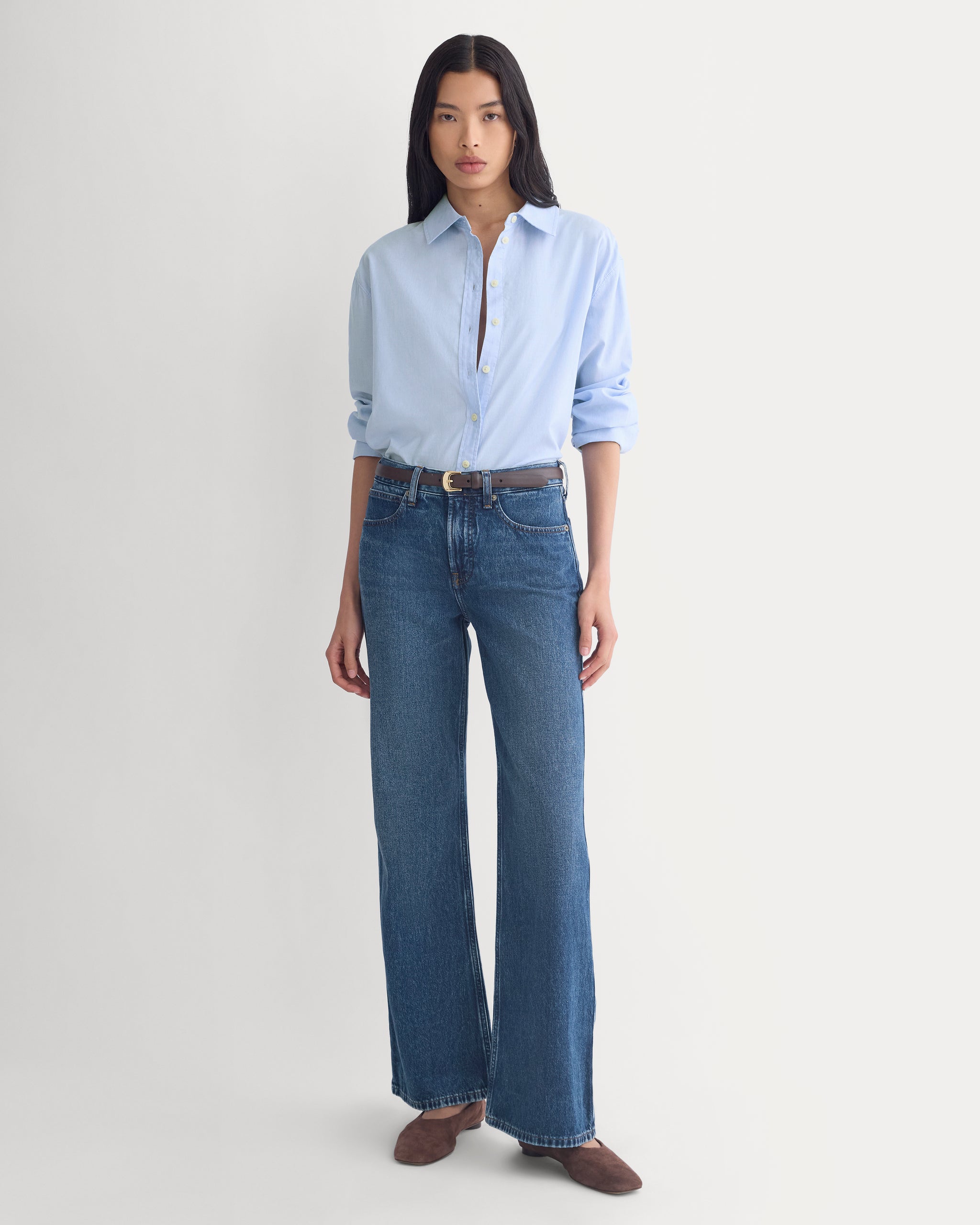 Relaxed Mid-Rise Bootcut Jean | Dark Indigo