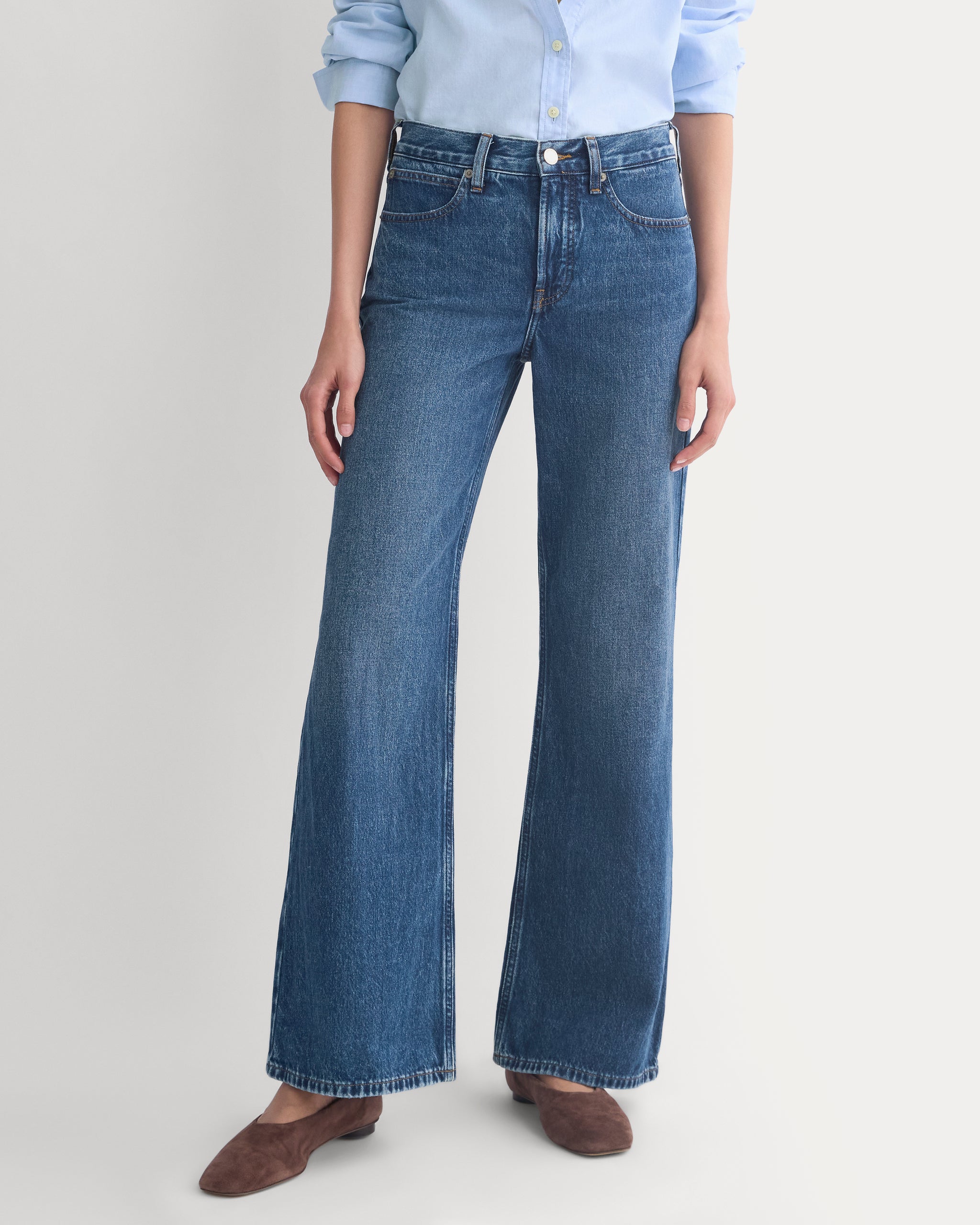 Relaxed Mid-Rise Bootcut Jean | Dark Indigo
