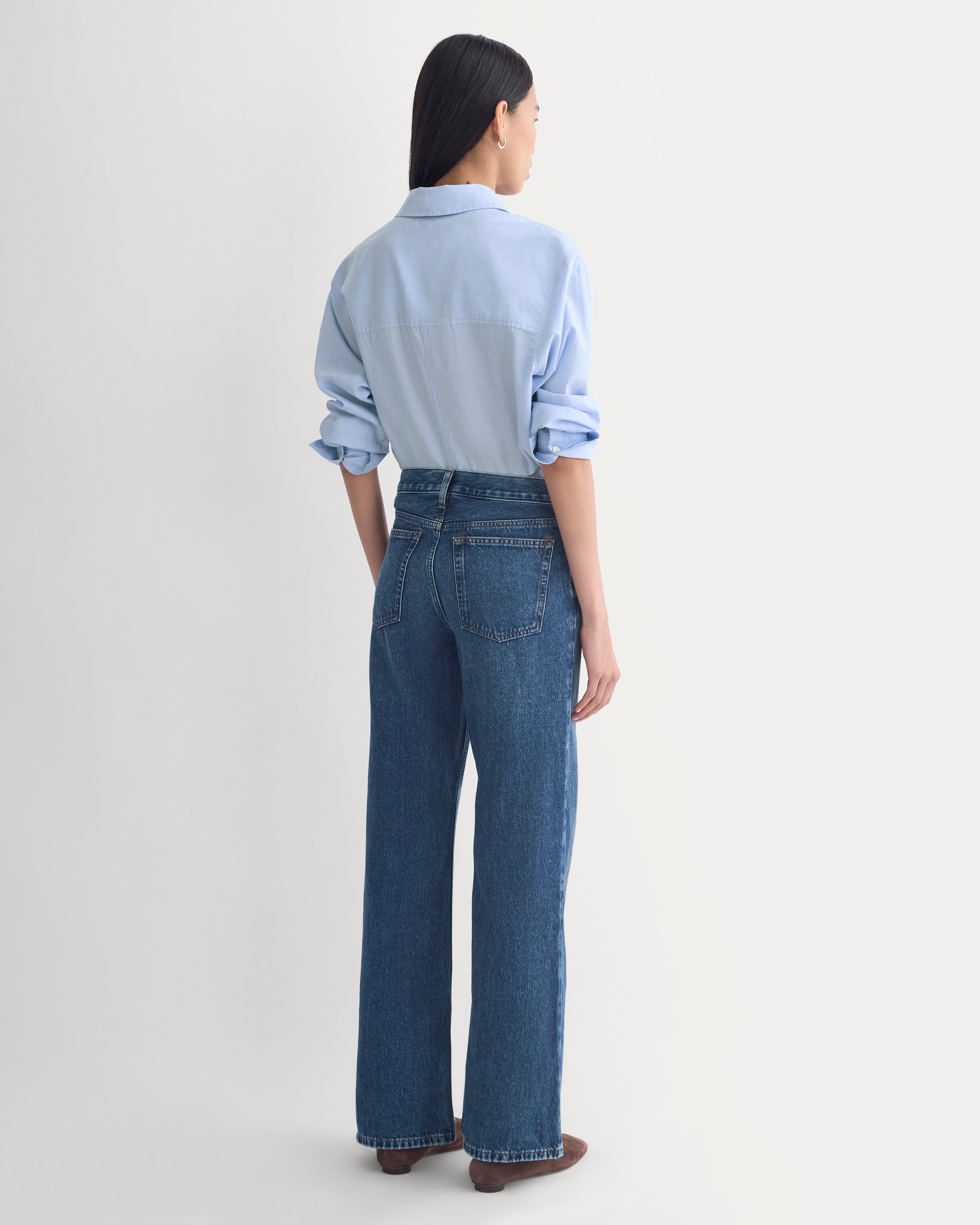 Relaxed Mid-Rise Bootcut Jean | Dark Indigo