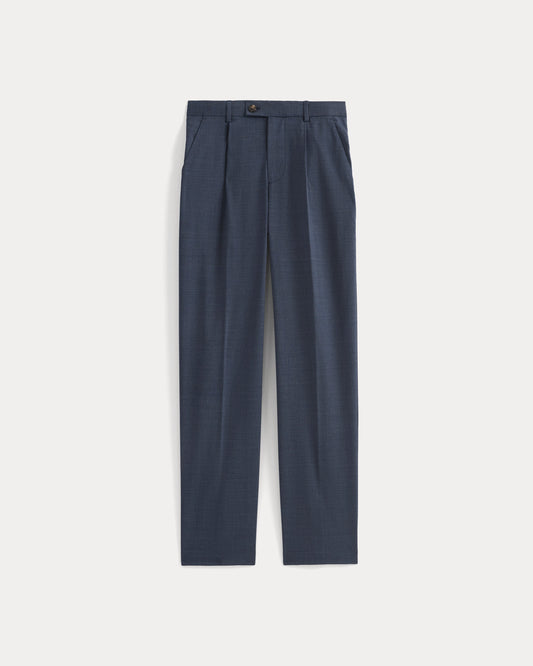 Tropical Wool Trouser | Heathered Navy