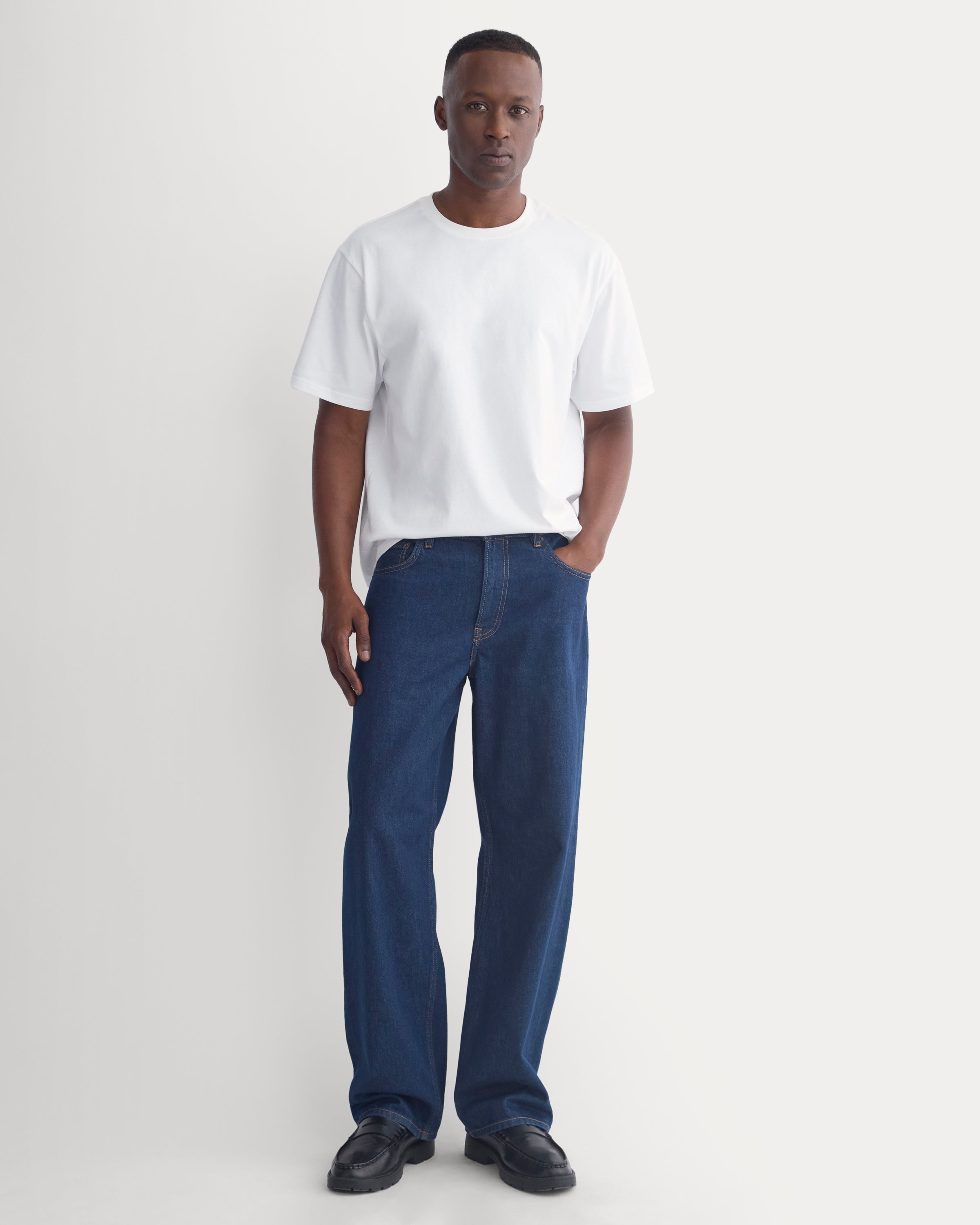 Archive Standard-Fit Cotton Crew | White – Everlane