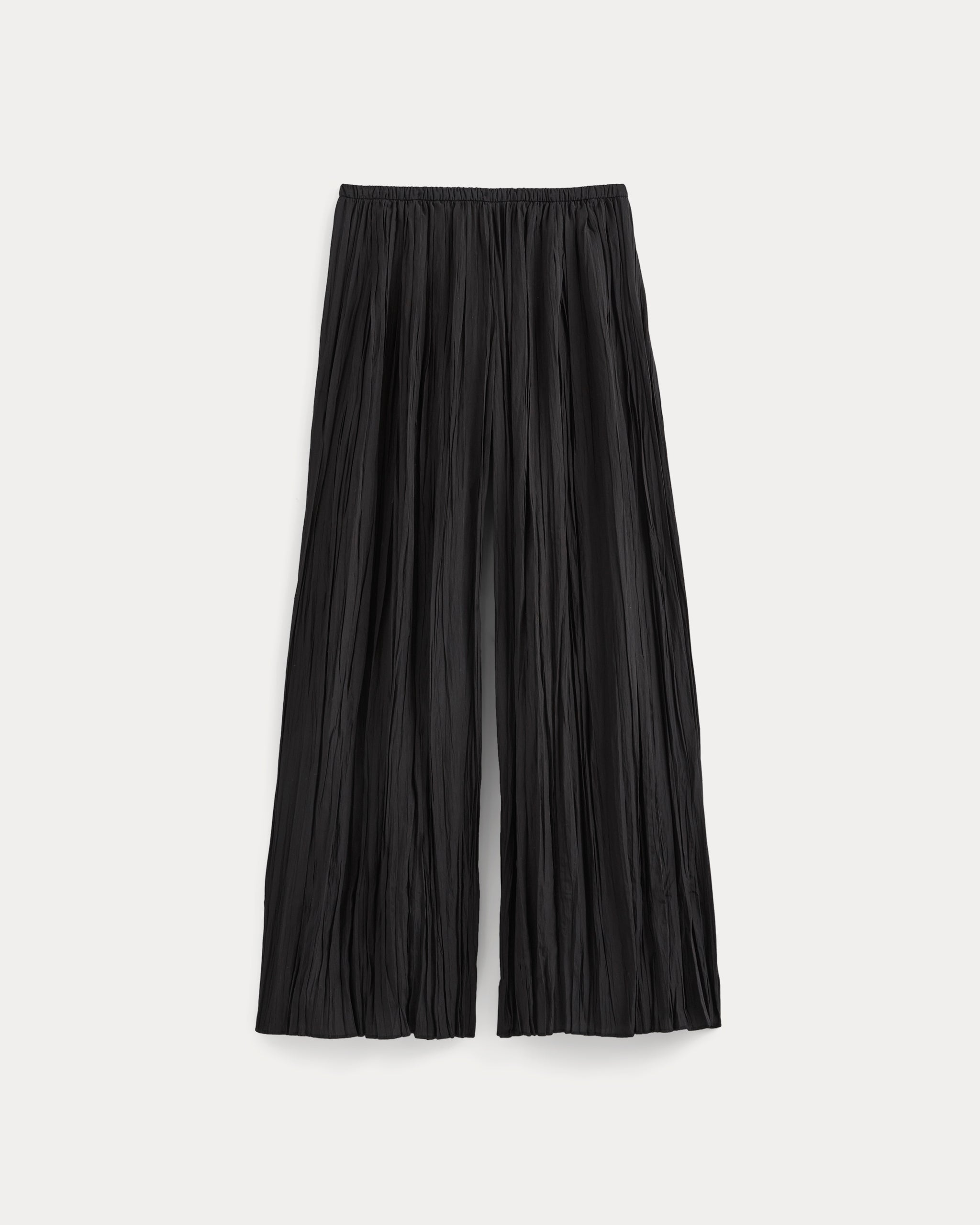 Crinkle Wide-Leg Pant |  Black
