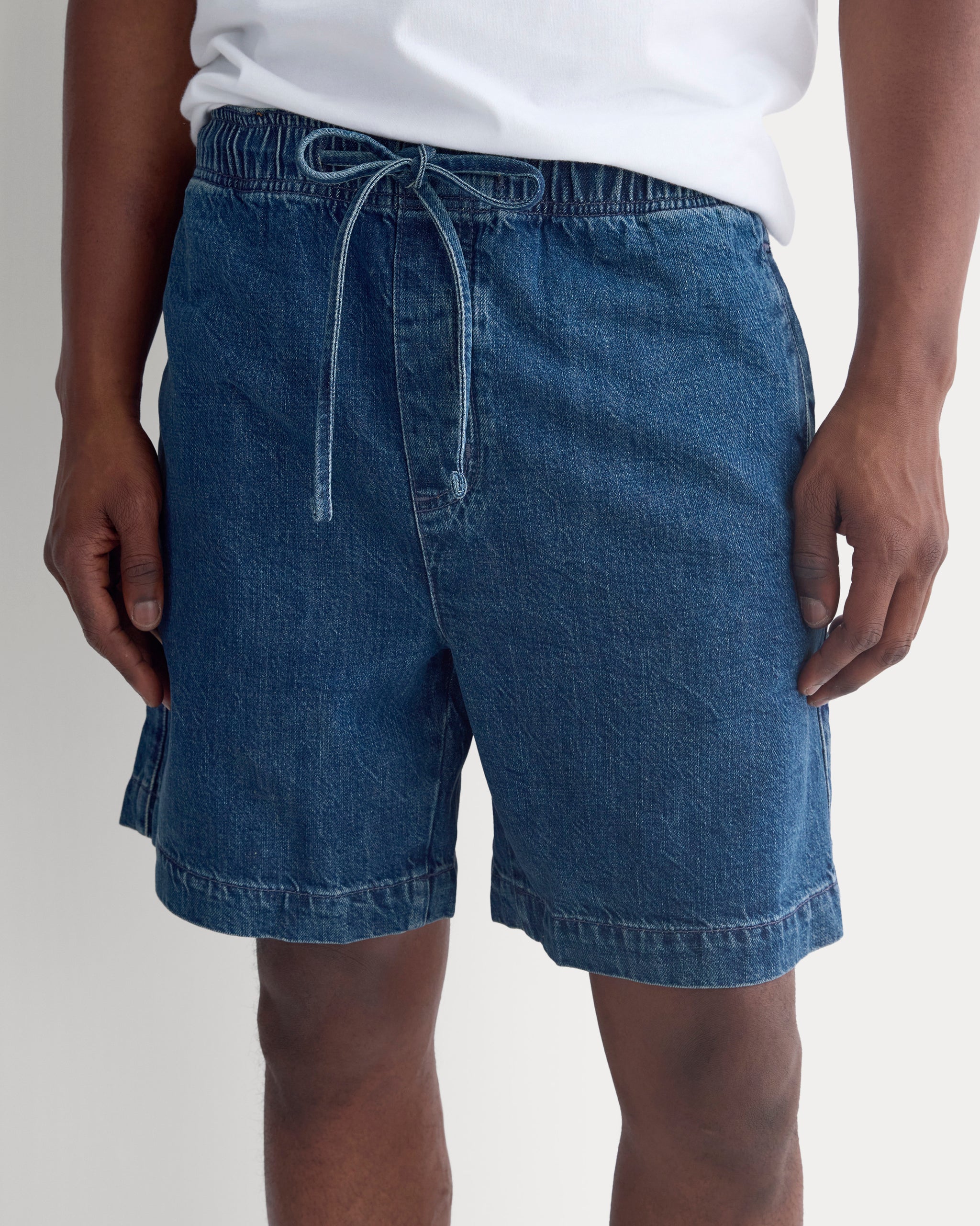 Lightweight Denim Easy Short | Medium Indigo