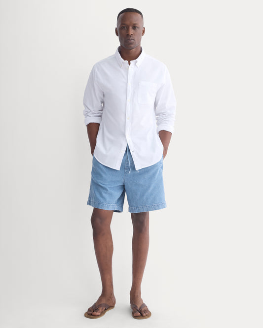 Lightweight Denim Easy Short | Light Indigo
