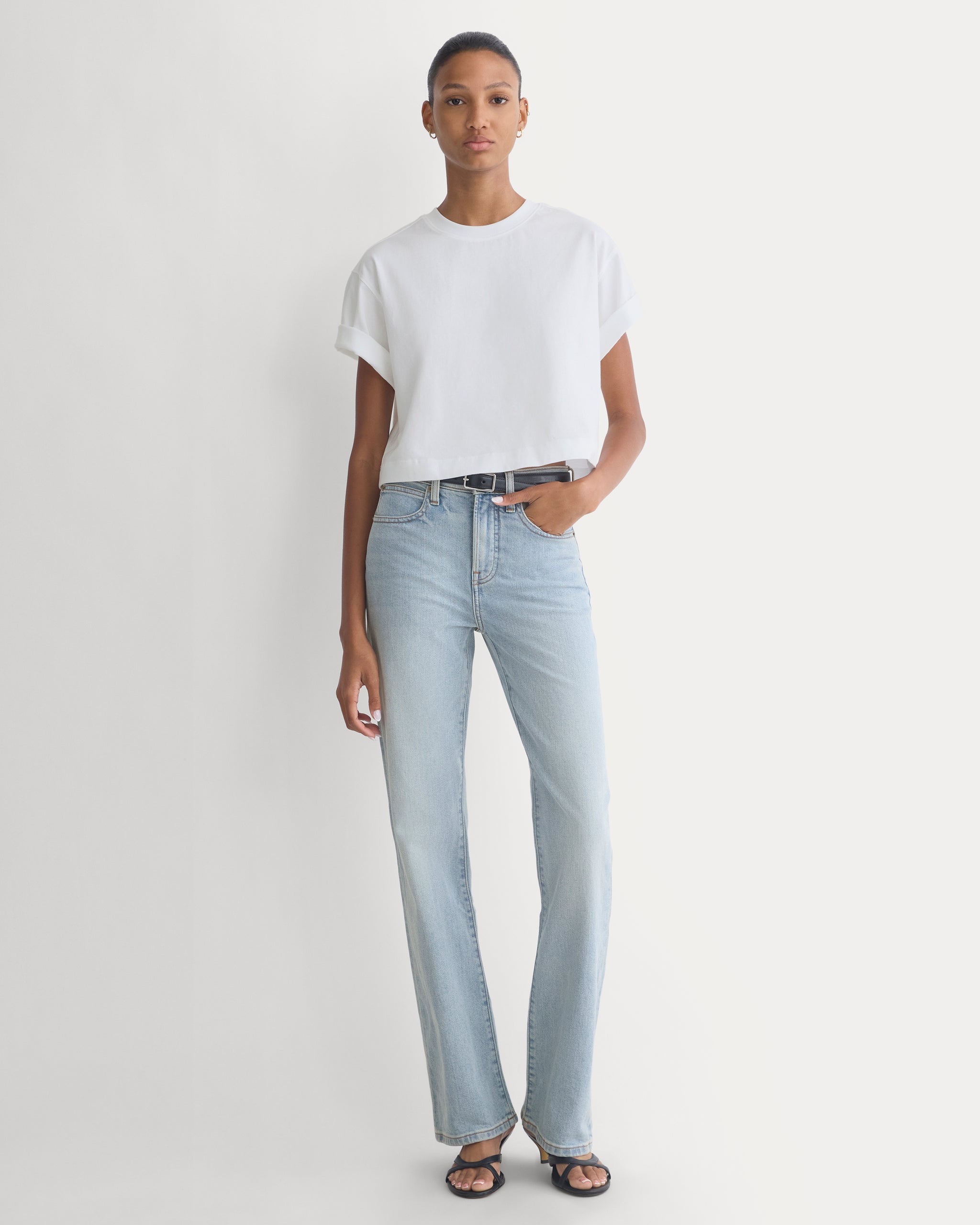 High-Rise Slim Bootcut Jean | Light Indigo