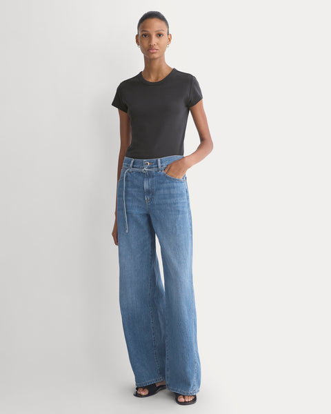 Lightweight Loose Wide-Leg Jean | Medium Indigo | Regular – Everlane