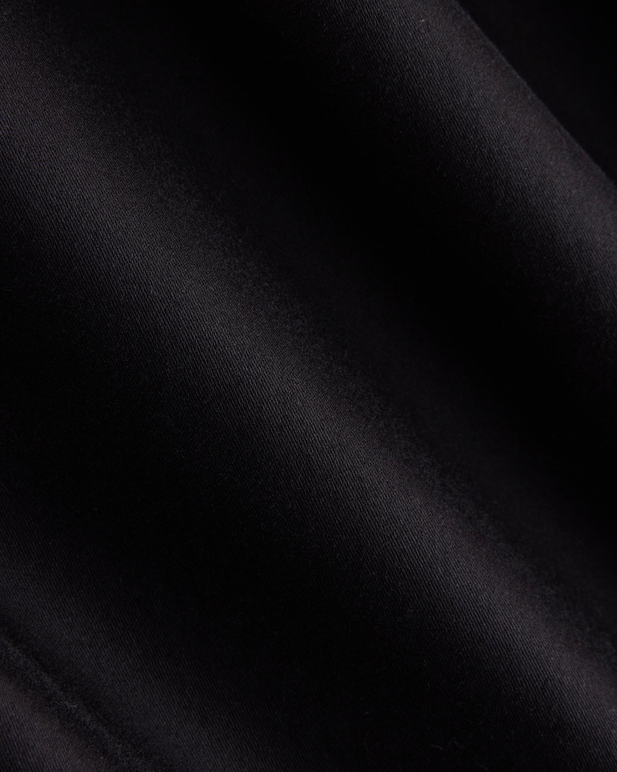 Barrel-Leg Pant in Organic Cotton Sateen | Black