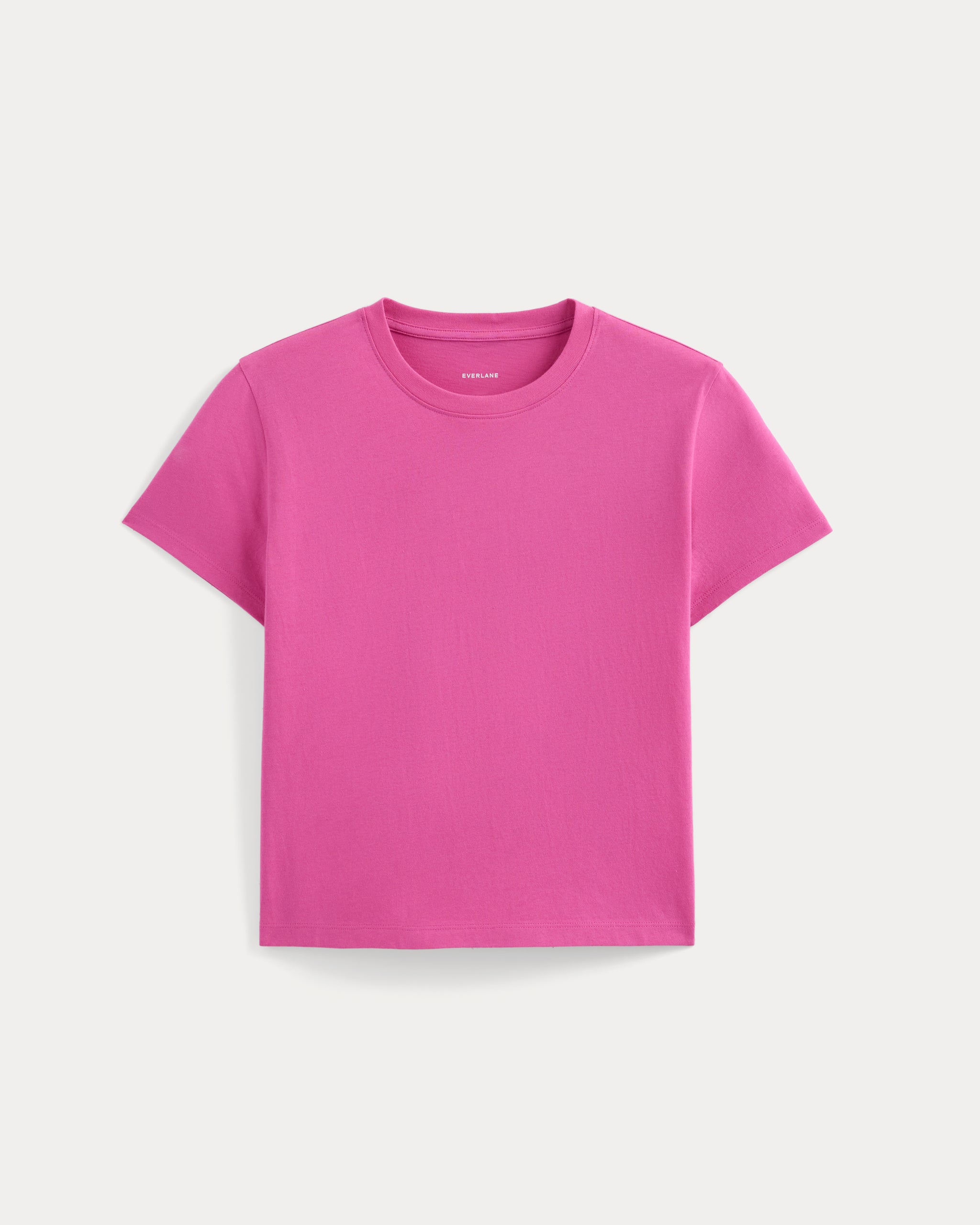 The Box-Cut Tee in Essential Cotton | Rose Violet | No Pocket