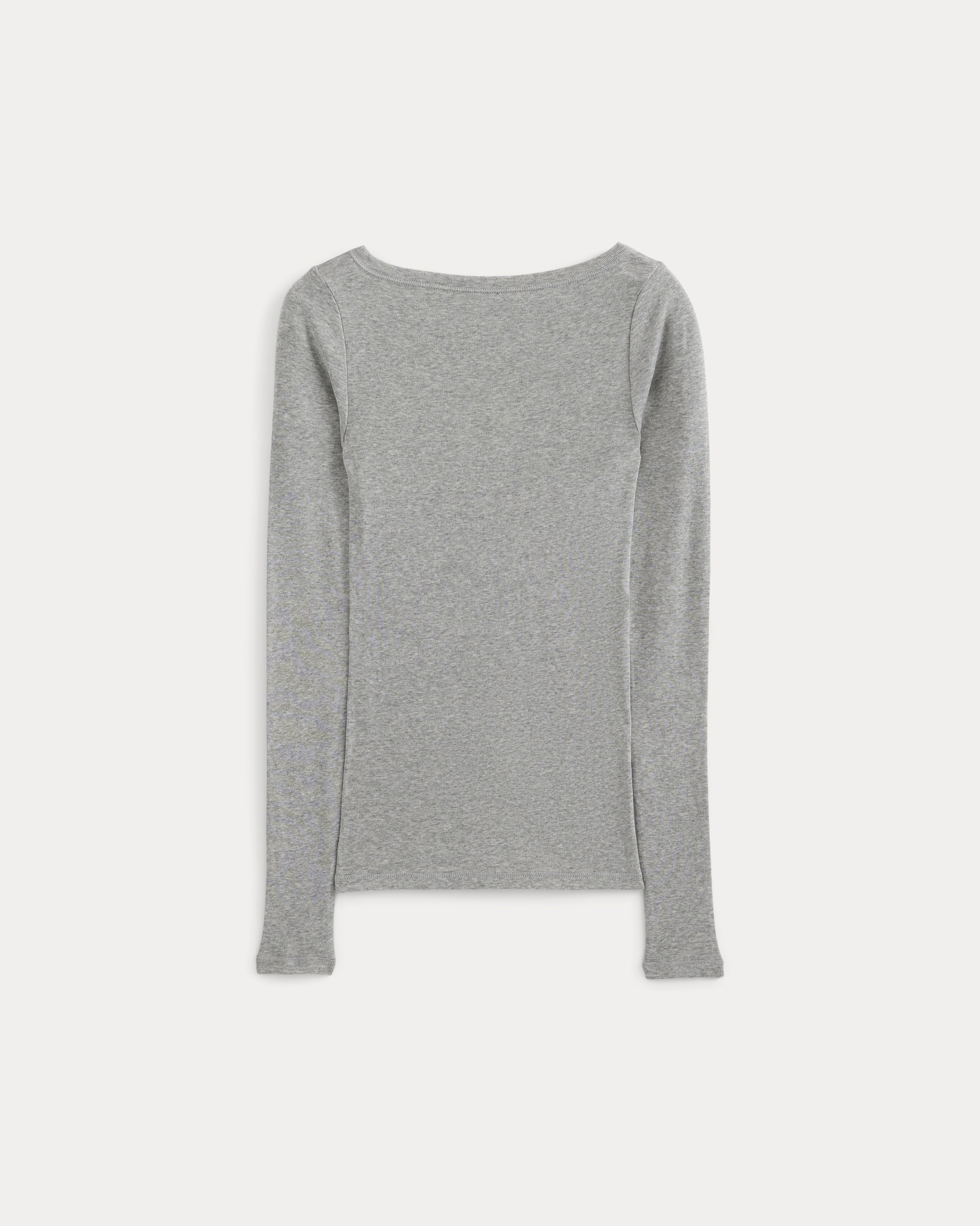 Tissue Boatneck Top | Grey