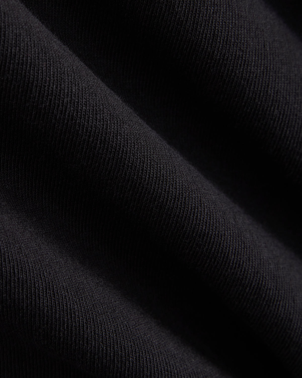 Luxe Fleece Shrunken Crew | Black