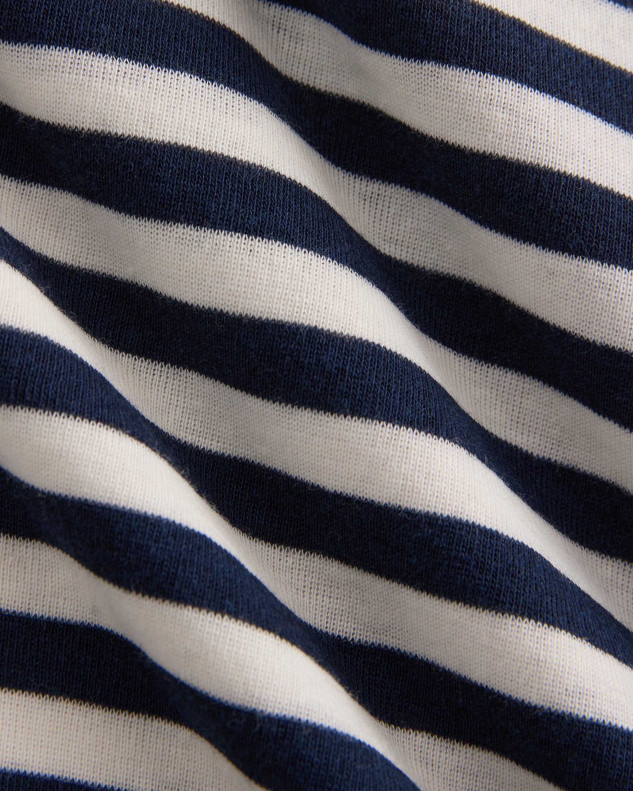 Tissue Short-Sleeve Crew | Bone / Navy