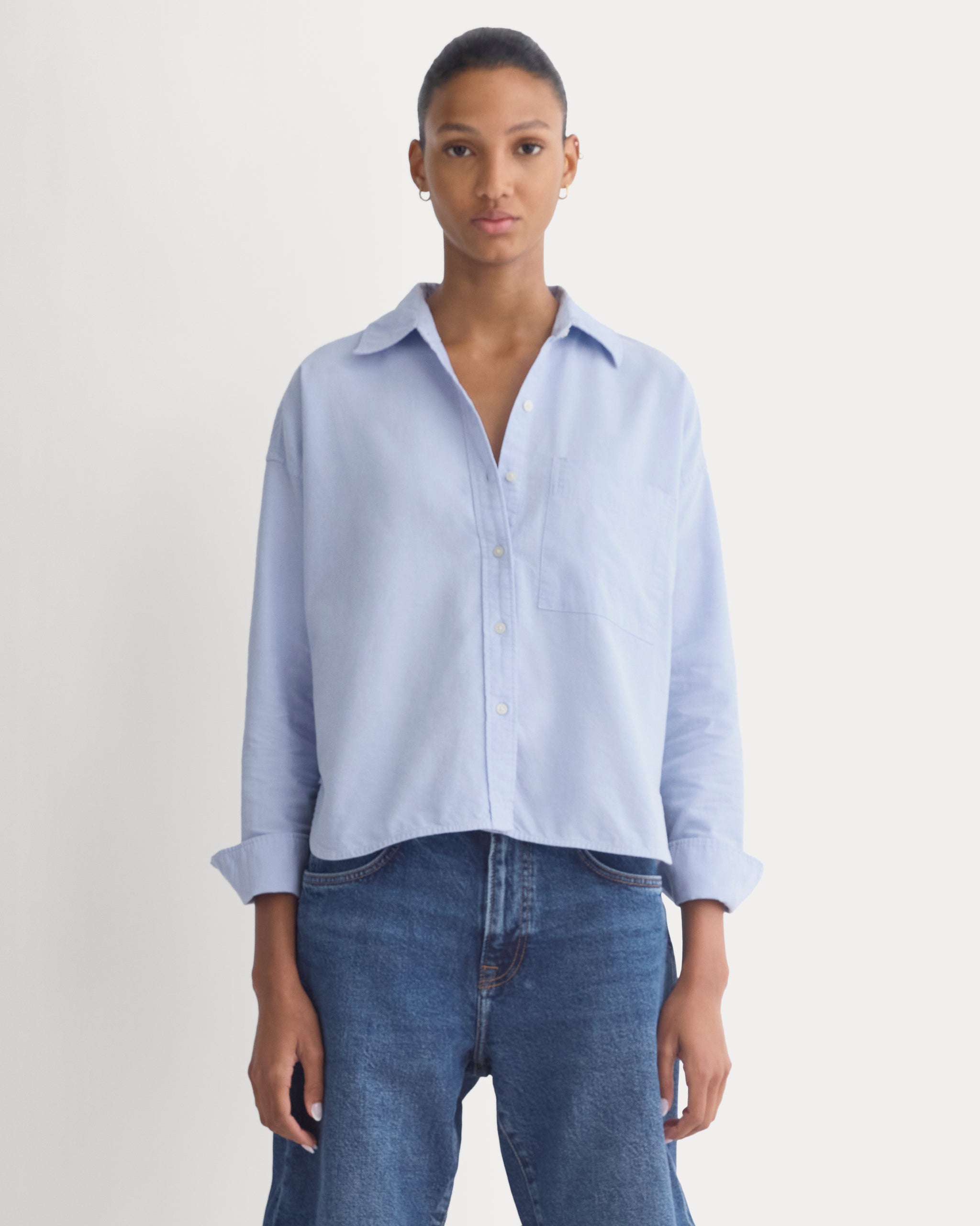 Oxford Boyfriend Shirt | Light Blue