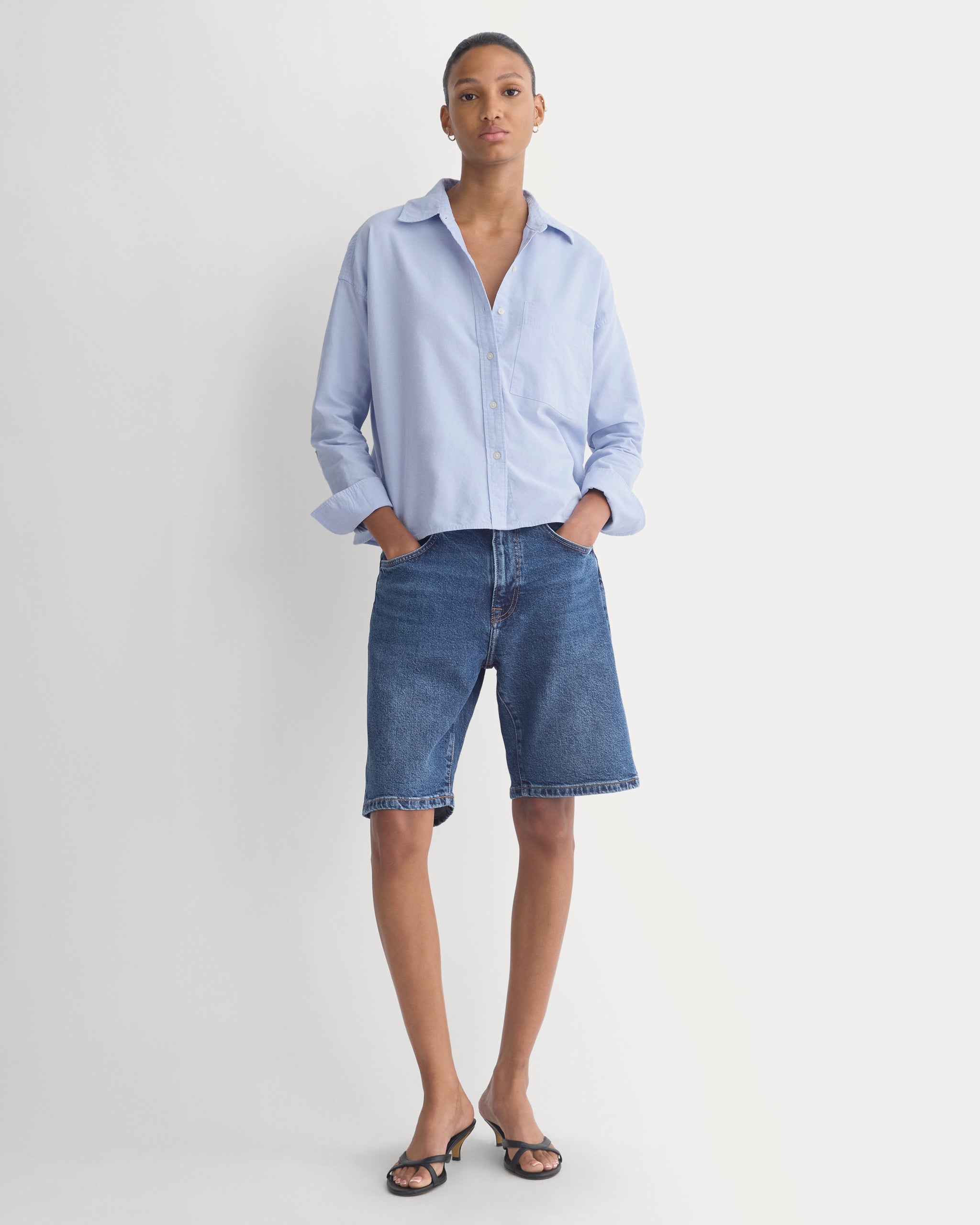 Oxford Boyfriend Shirt | Light Blue