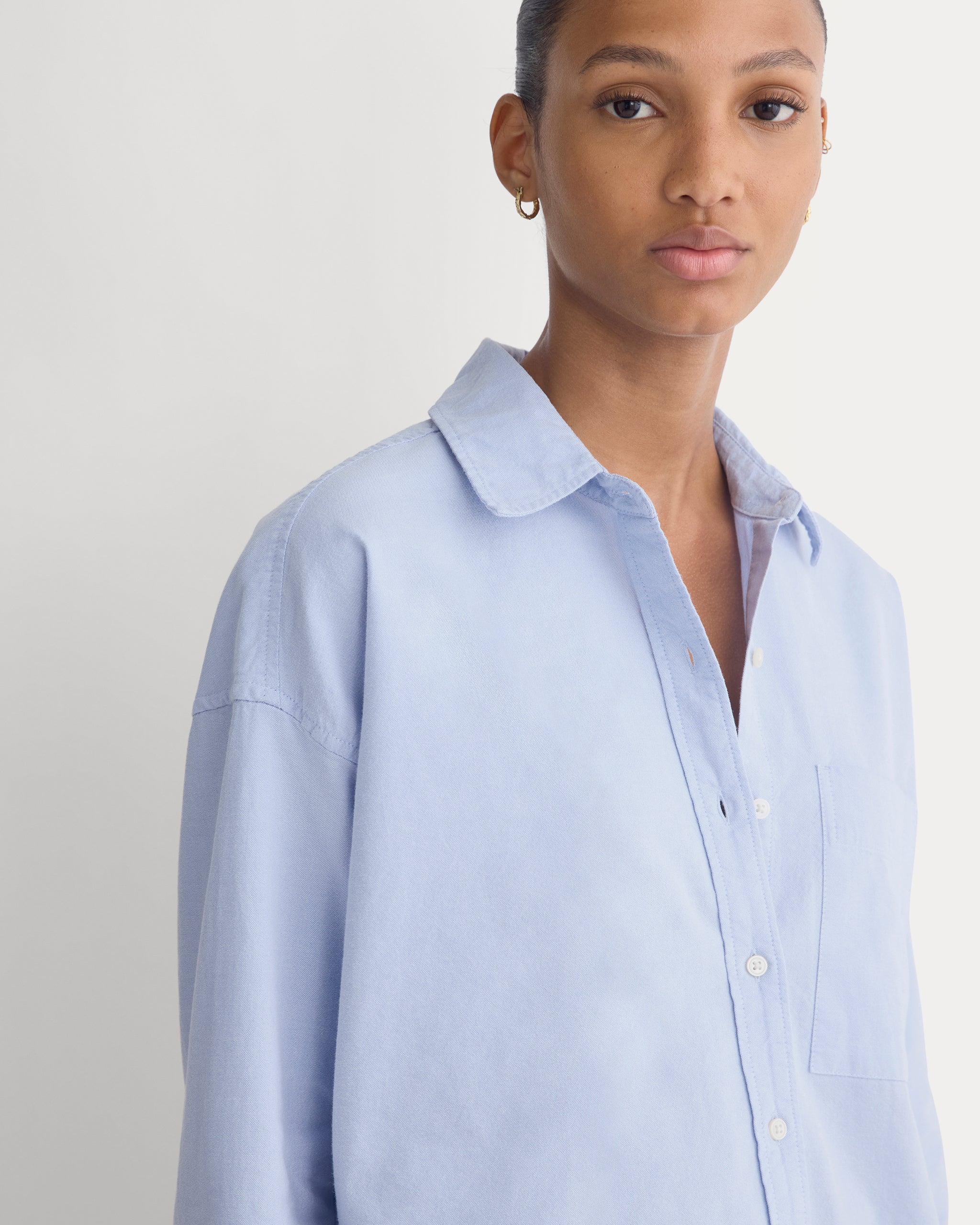 Oxford Boyfriend Shirt | Light Blue