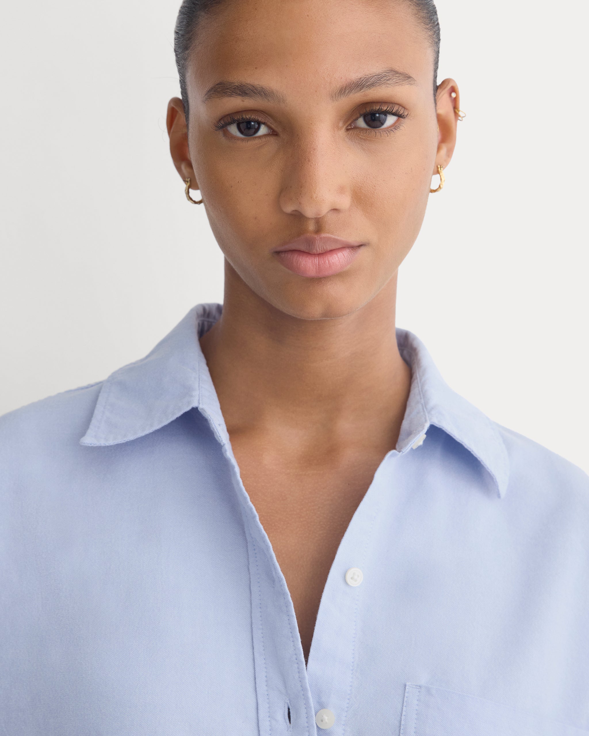 Oxford Boyfriend Shirt | Light Blue