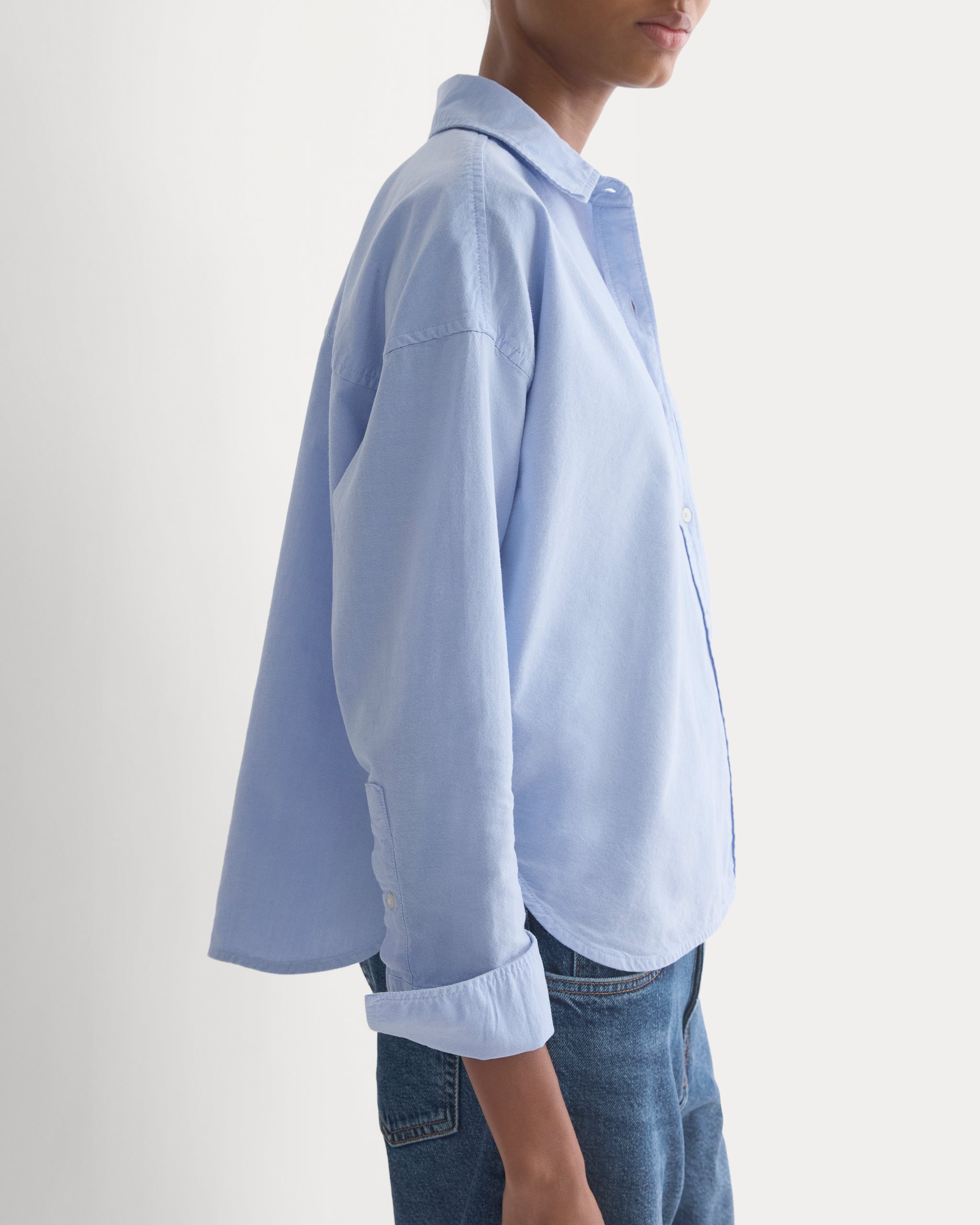 Oxford Boyfriend Shirt | Light Blue