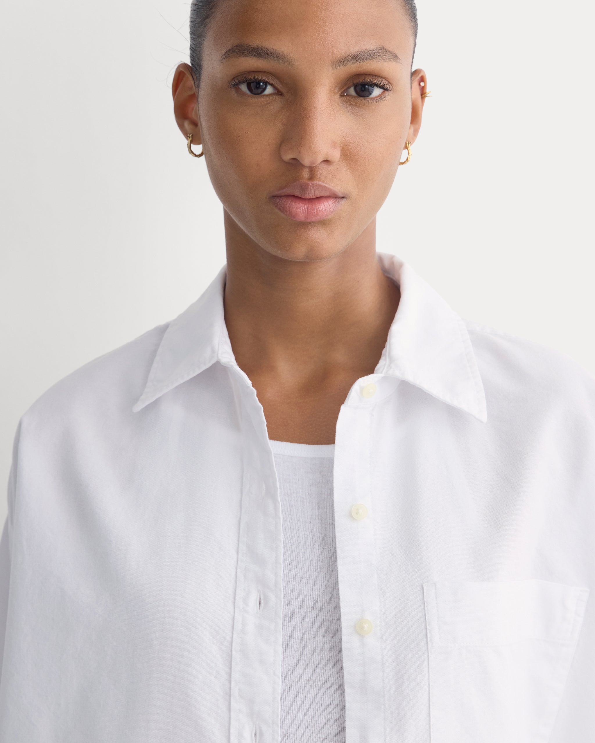 Oxford Boyfriend Shirt | White
