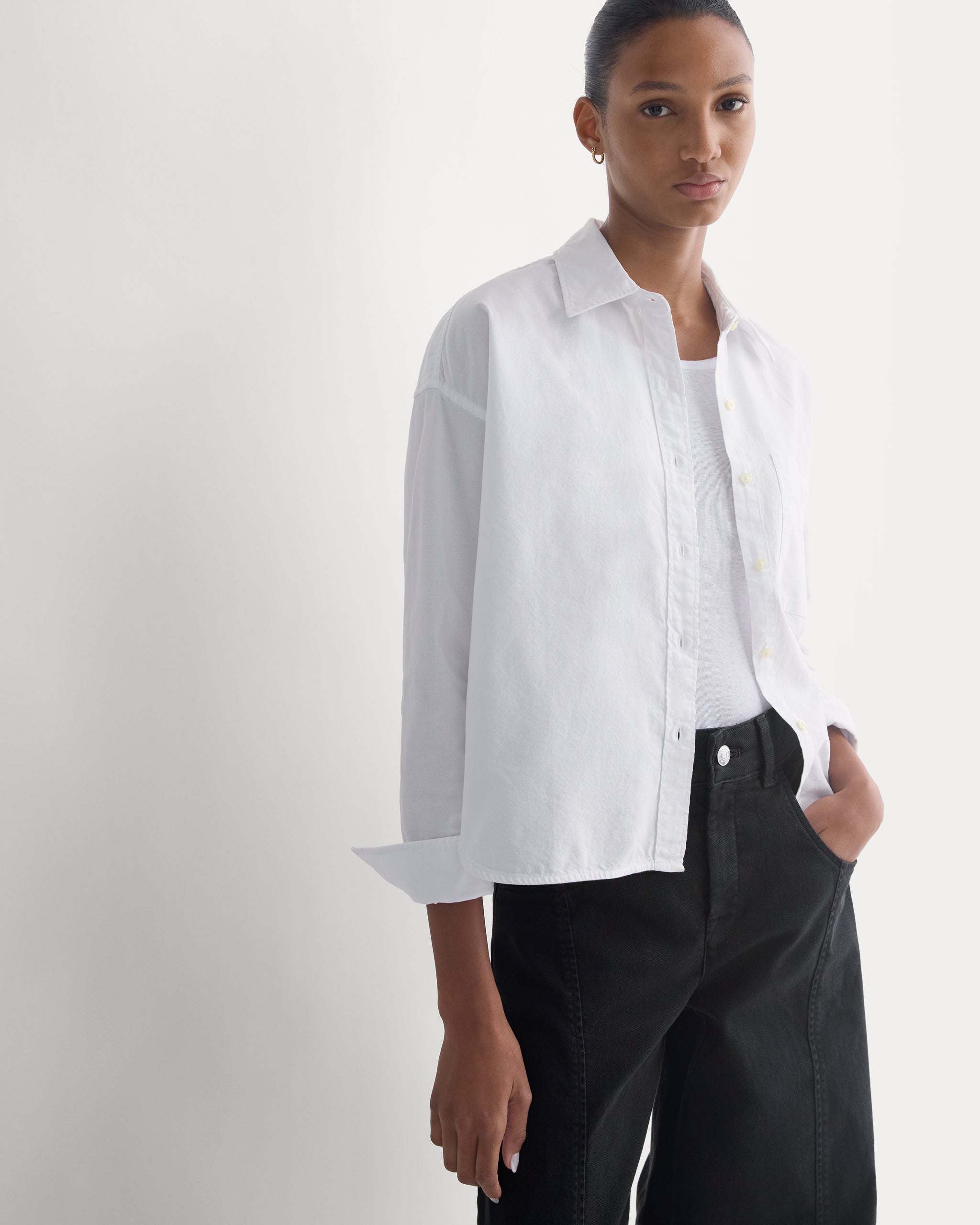 Oxford Boyfriend Shirt | White
