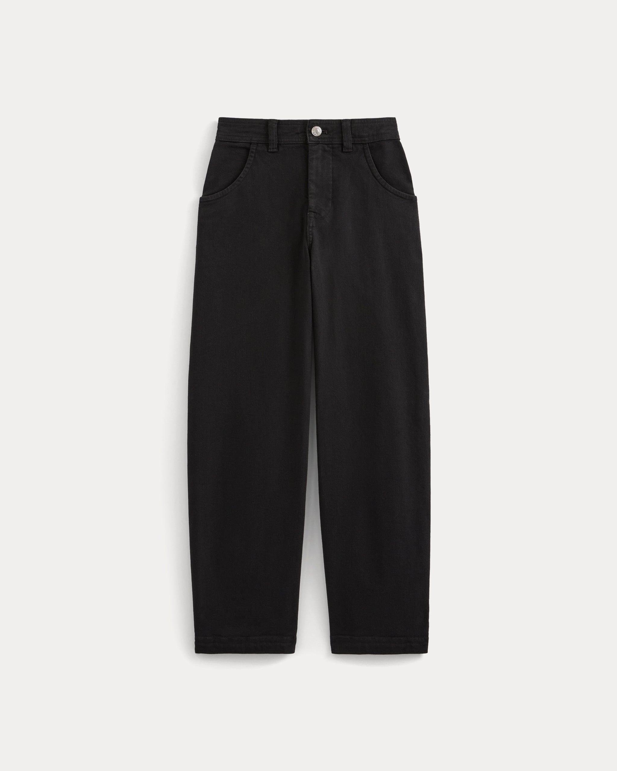 Utility Twill Barrel Pant | Black | Regular