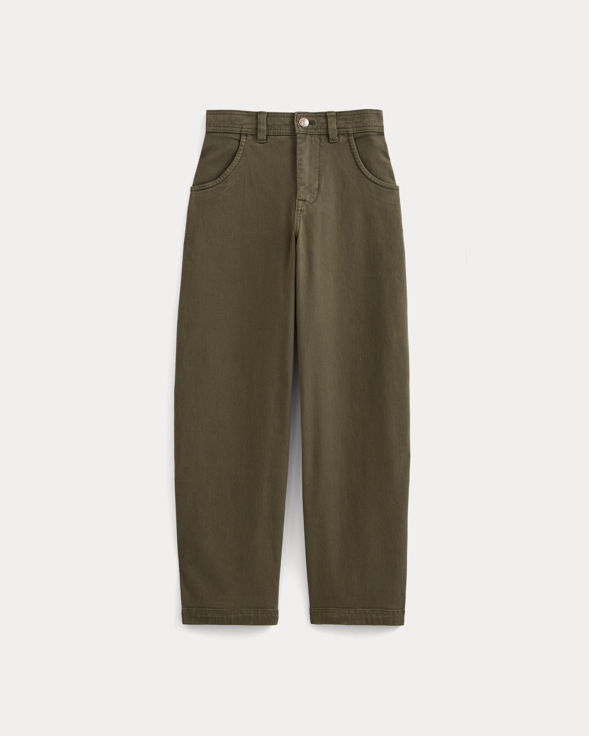 Utility Twill Barrel Pant | Olive Night | Regular