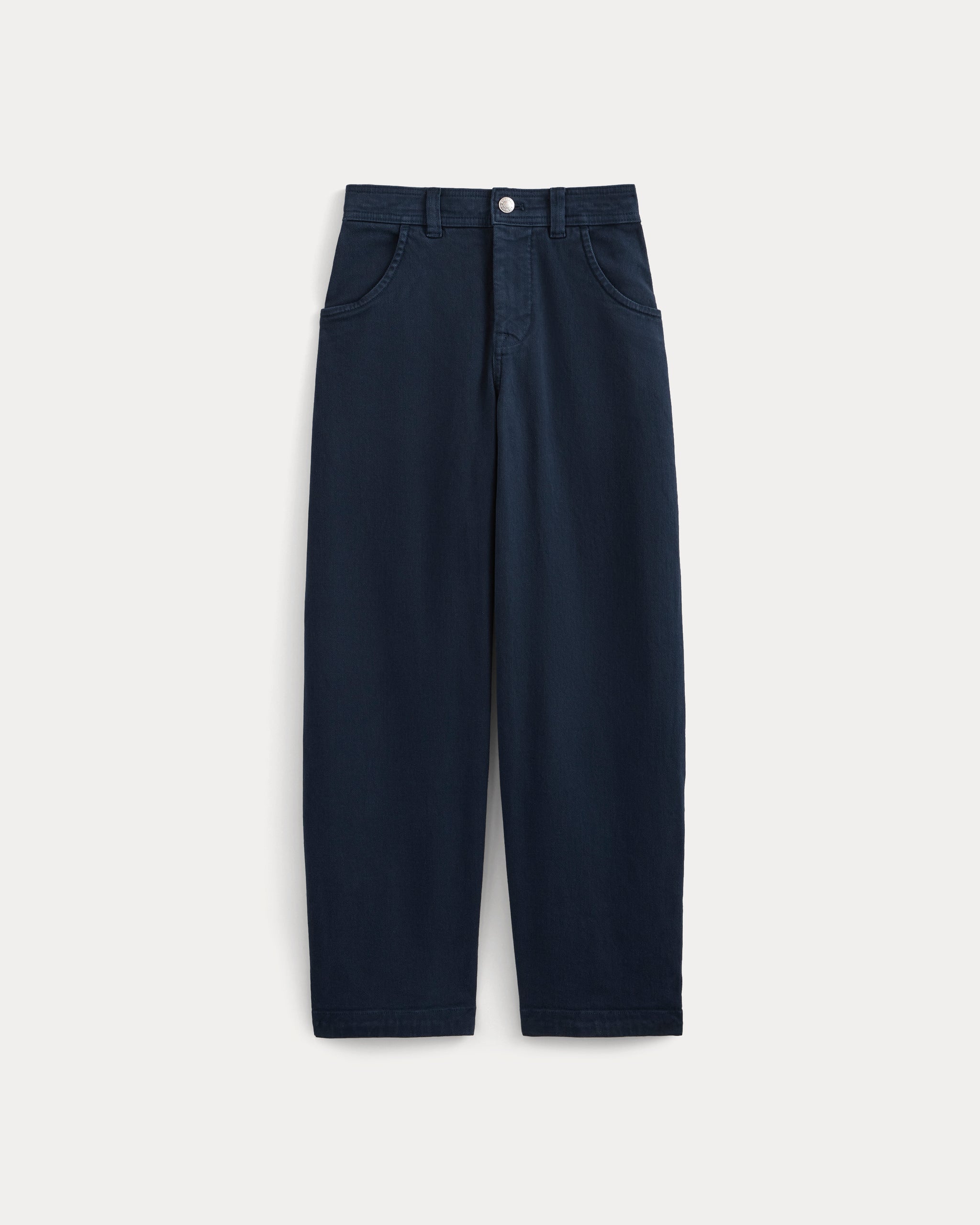 Utility Twill Barrel Pant | Navy | Regular