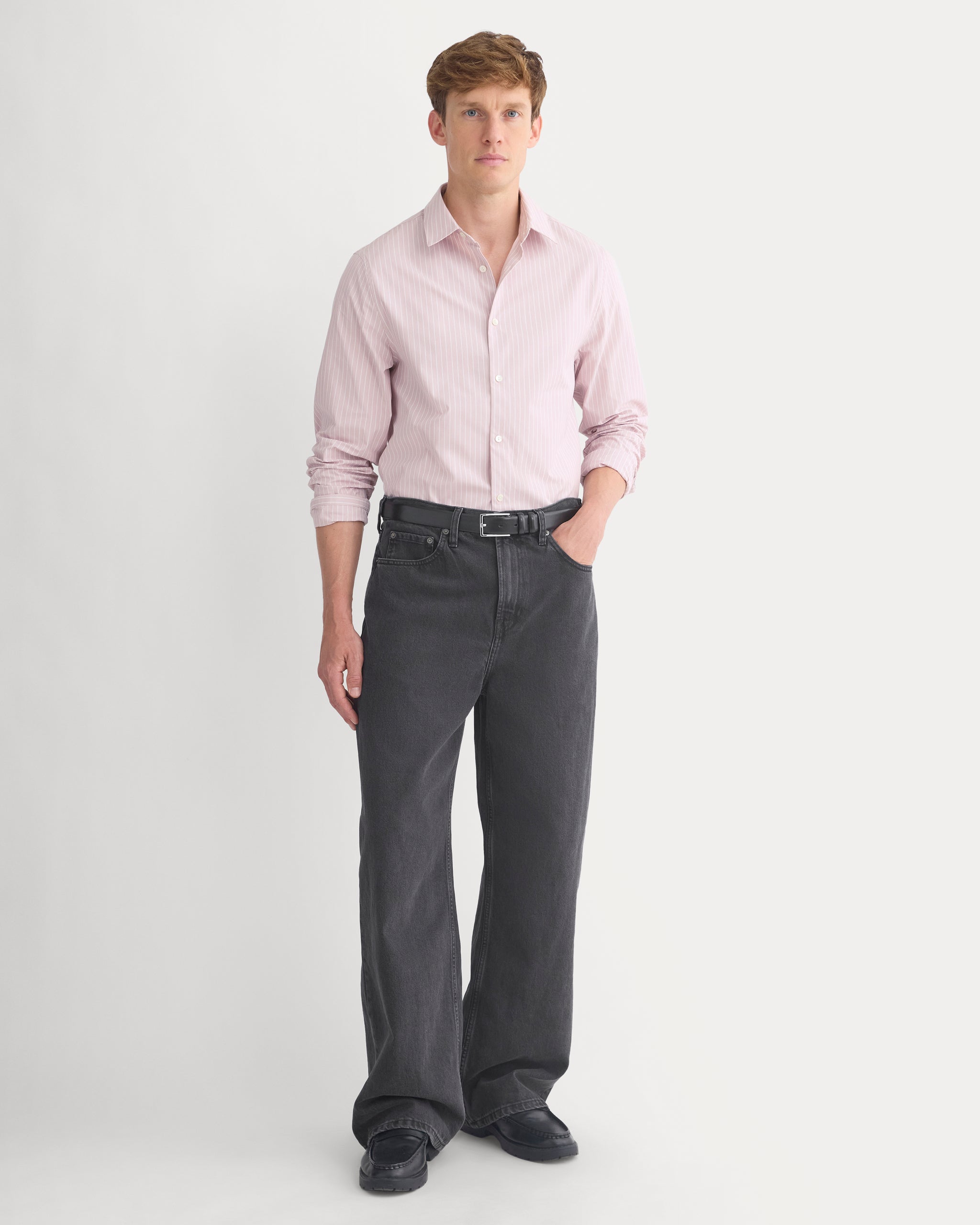 Slim-Fit Poplin Shirt | Burnished Lilac / Optic White